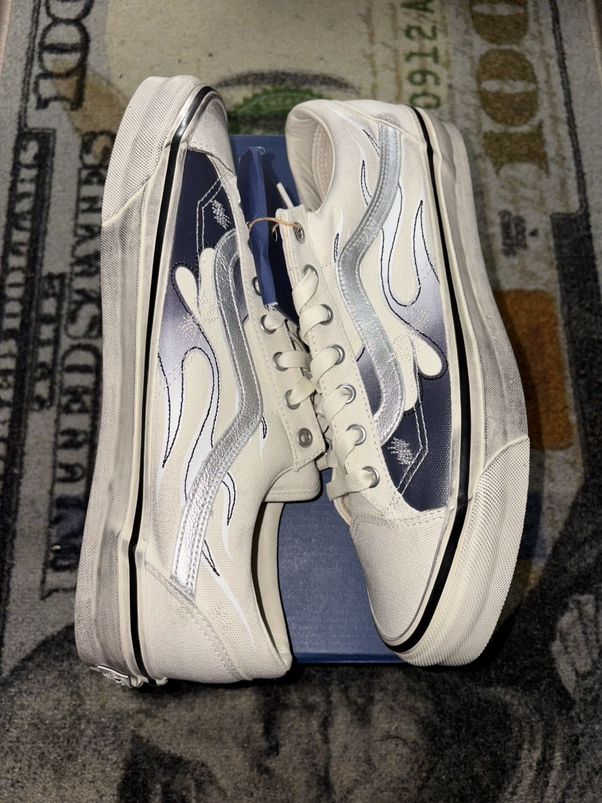 Vans Vans LX Old School Archive Flame White Size US 13 / EU 46 - 1 Thumbnail