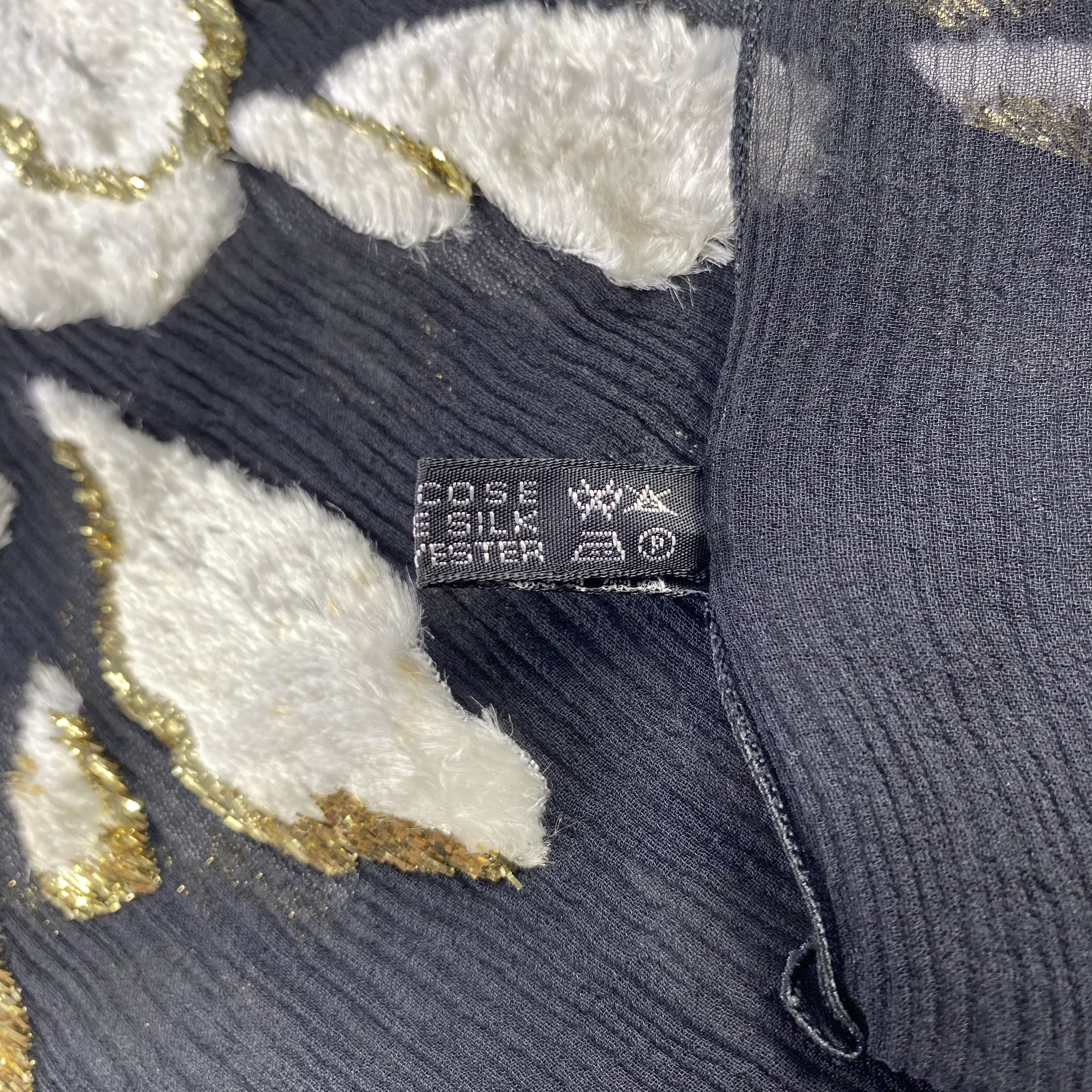 Japanese Brand × Vintage Vintage Castel Floral Silk Scarf SS089 Size ONE SIZE - 7 Thumbnail