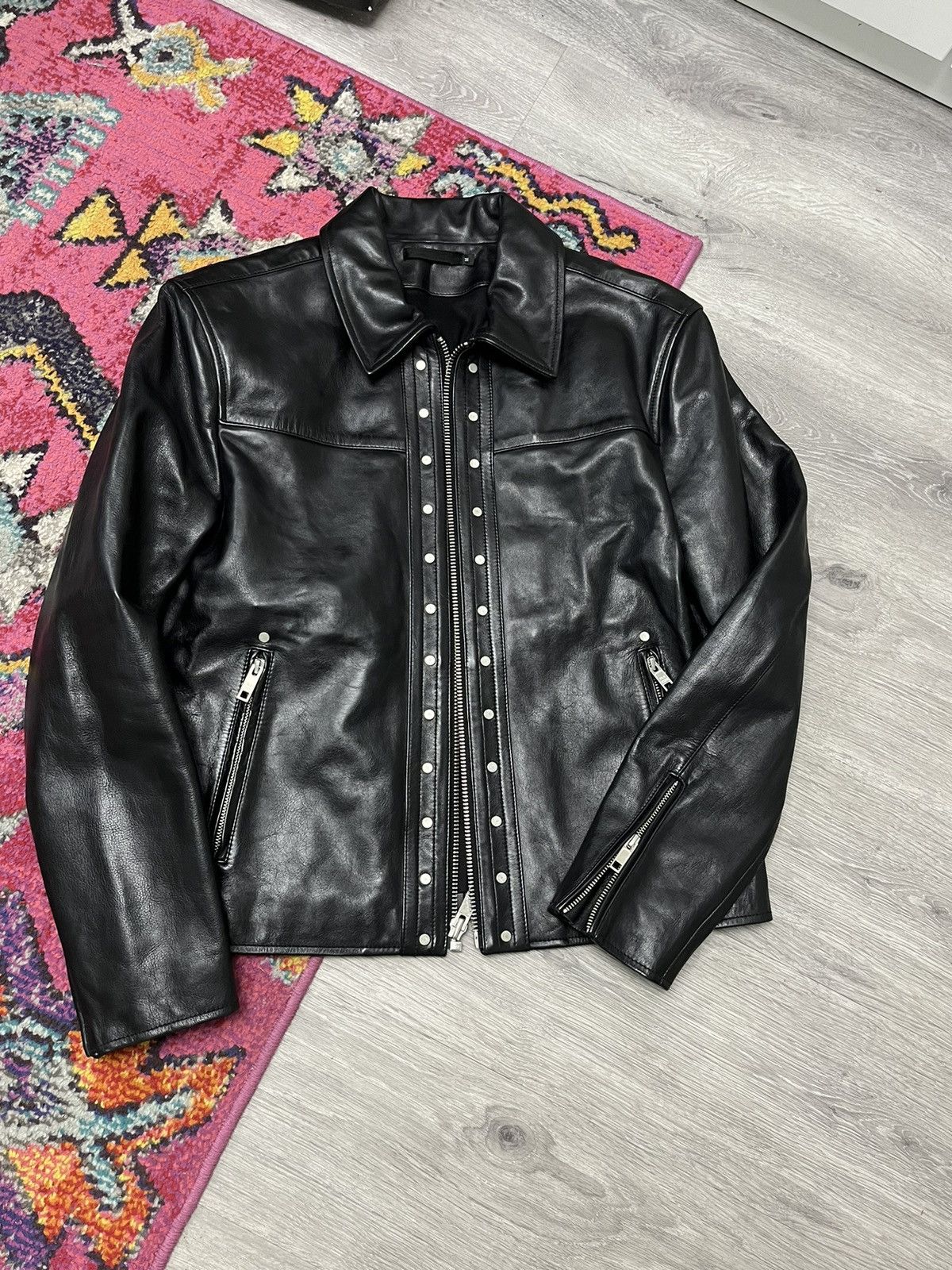 Blk Dnm Studded Leather Jacket. Medium Size US M / EU 48-50 / 2 - 15 Thumbnail