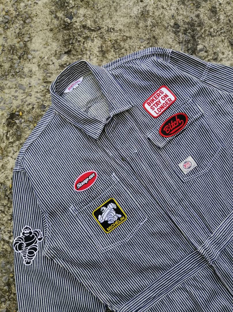 PERSON'S × Vintage Vintage Person's Hickory Stripes Overalls Size US 40 / EU 56 - 4 Thumbnail