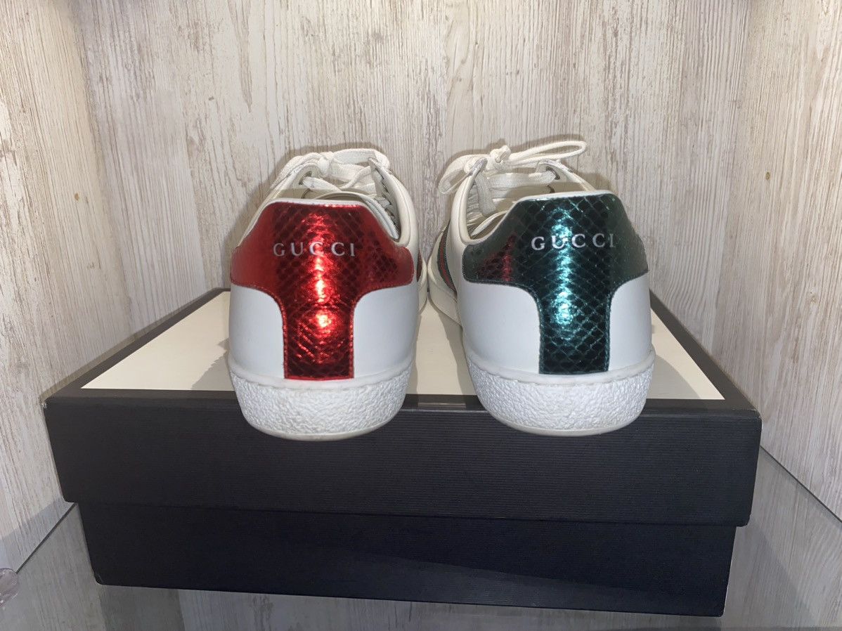 Gucci Gucci Ace Embroidered Arrow Sneakers Womens Gucci Size US 8.5 / IT 38.5 - 4 Thumbnail