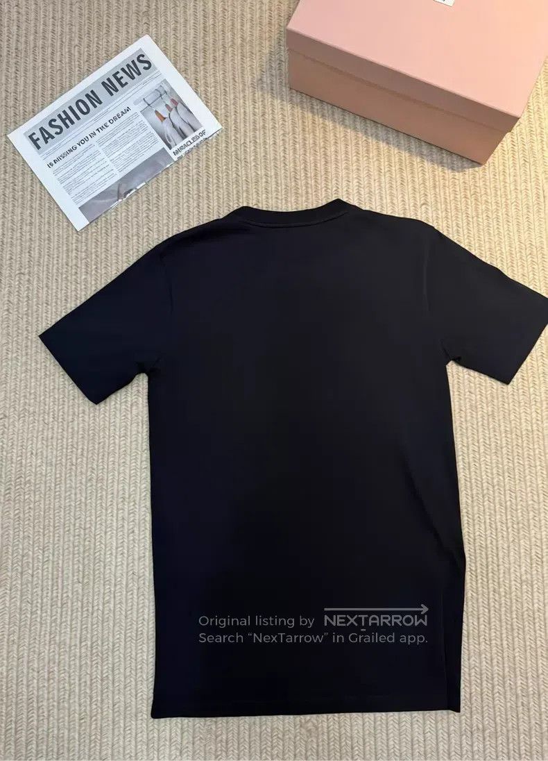 Loewe Loewe Solid Round Neck Loose T-Shirt - Women's - Black Size XS / US 0-2 / IT 36-38 - 2 Thumbnail