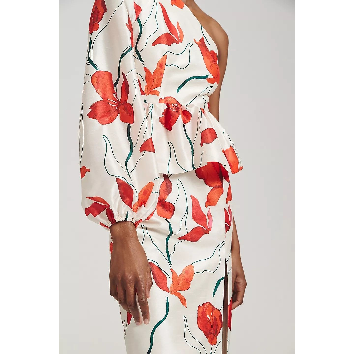 Anthropologie NWT ANTHROPOLOGIE Hutch One-Shoulder Peplum Dress $198 Sz 6 Size M / US 6-8 / IT 42-44 - 3 Thumbnail