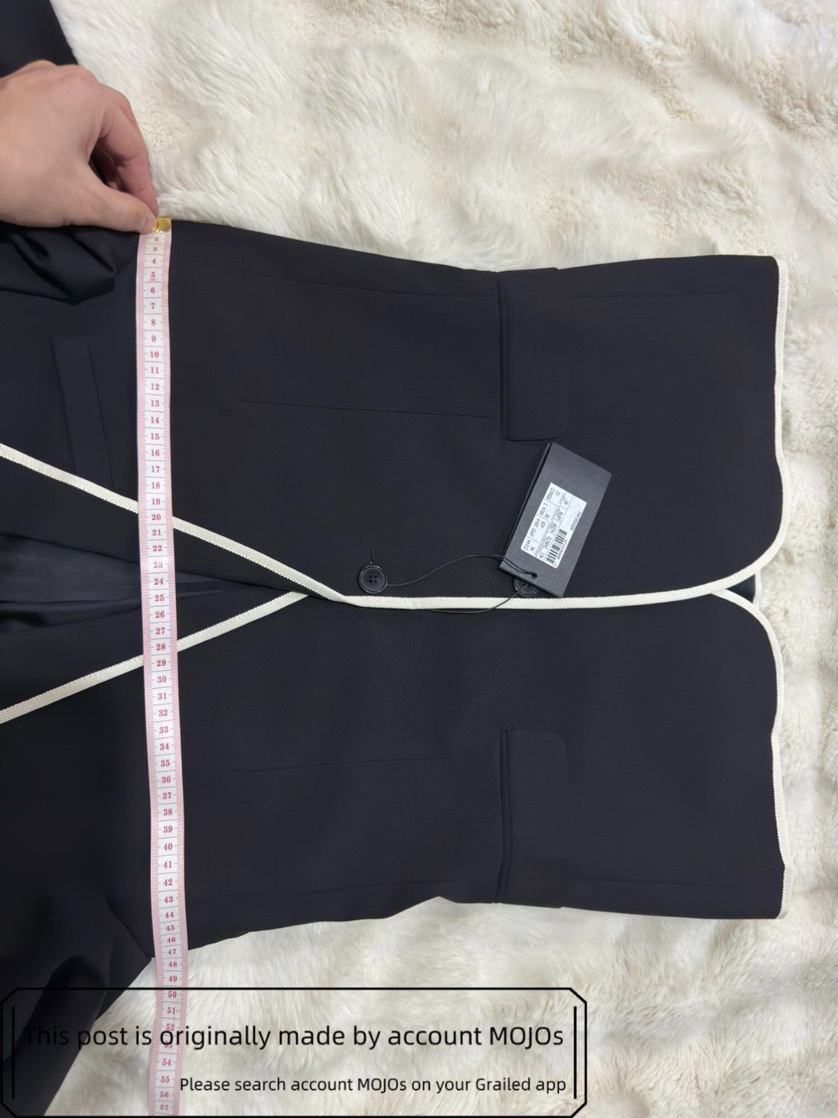 Saint Laurent Paris Sz 46 Saint Laurent Paris White Edge Black Blazer mojos1715 Size US S / EU 44-46 / 1 - 8 Thumbnail