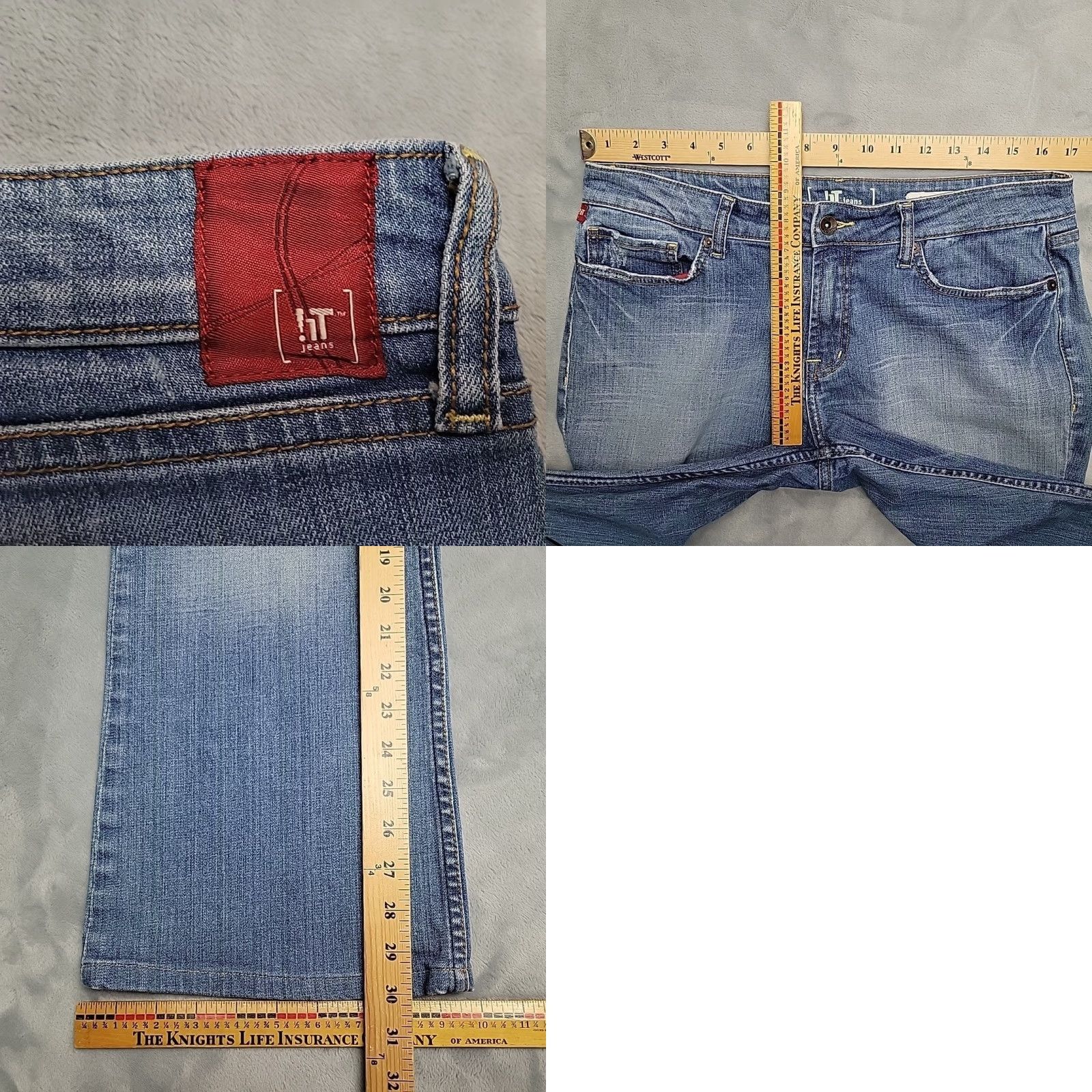Vintage VINTAGE IT Jeans Womens Jeans 30 Blue Bootcut Y2K Low Rise Stretch Denim Grunge Women 30 Blue Bootcut Jeans 90s USA Y2K Denim Vintage Size 30" / US 8 / IT 44 - 8 Thumbnail