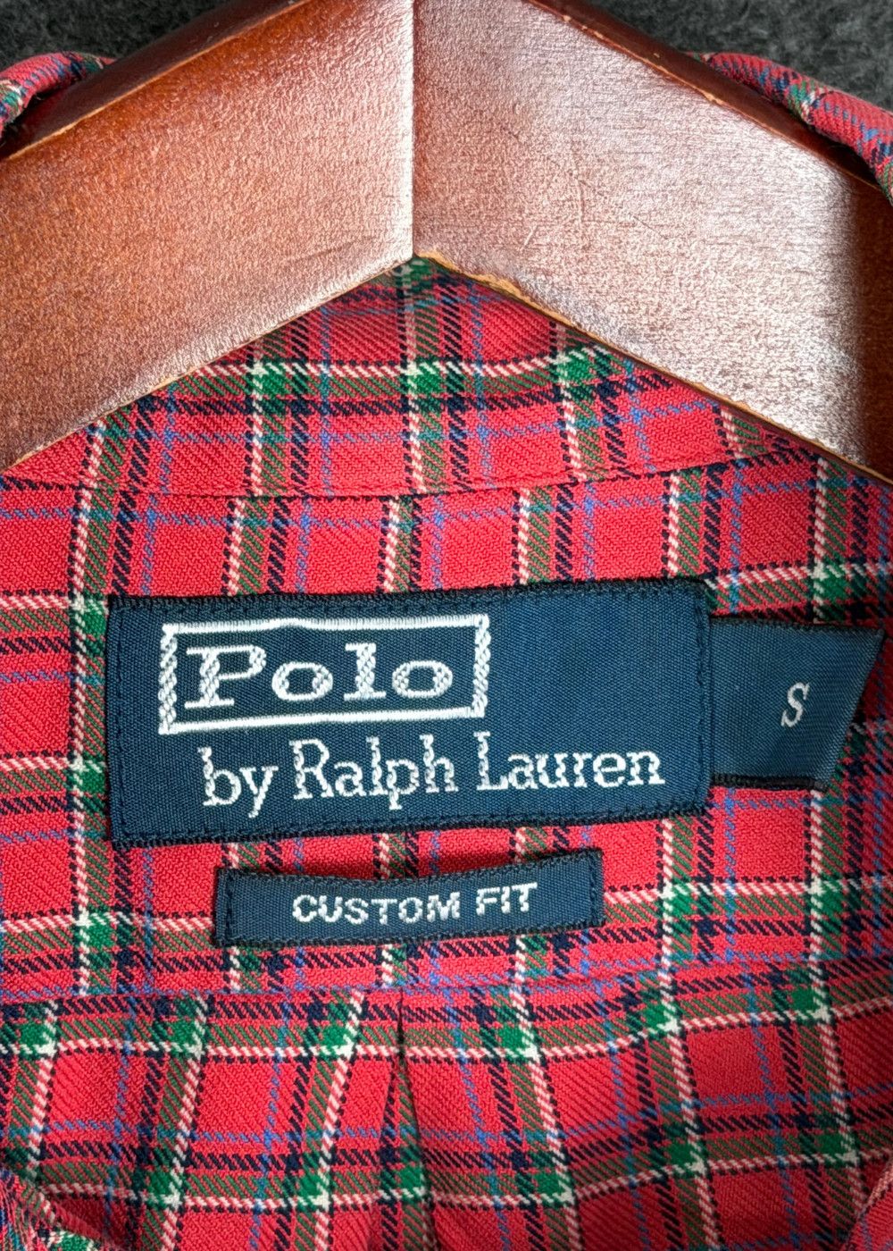 VTG PRL "Custom Fit" Tartan Plaid Button-Down Shirt image 3