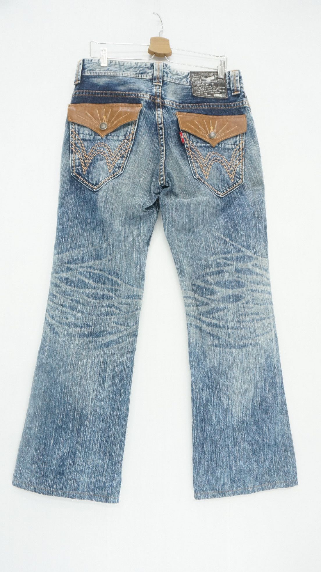 Edwin 🔥 Edwin Exclusive Vintage XVS EXV1878 Flared Bootcut Jeans Size US 34 / EU 50 - 1 Thumbnail
