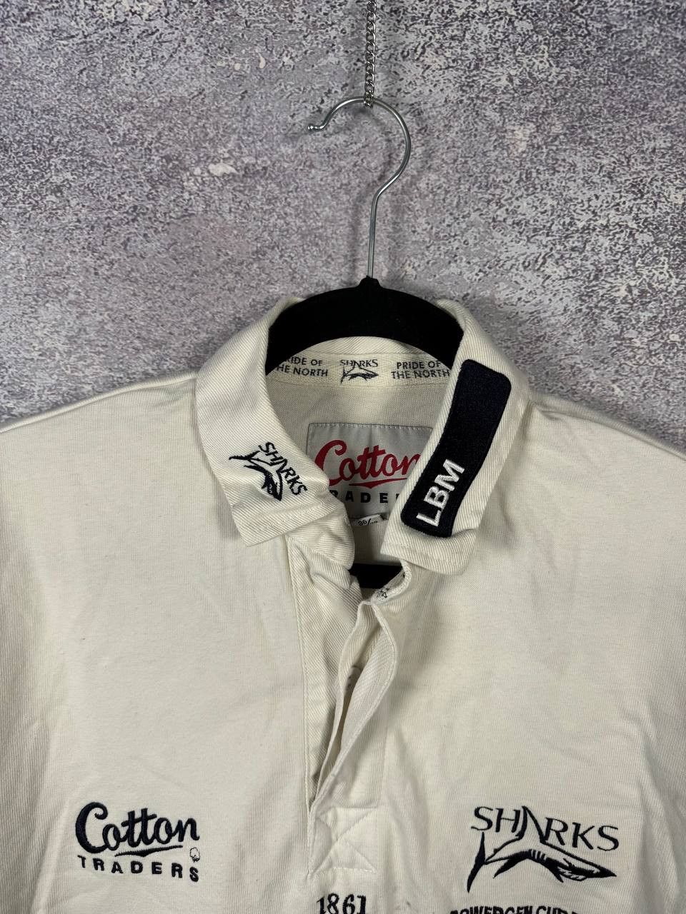Cotton Traders × Vintage Vintage Sale Sharks Rugby Shirt S Cotton Traders 2004 Jersey Size US S / EU 44-46 / 1 - 5 Thumbnail