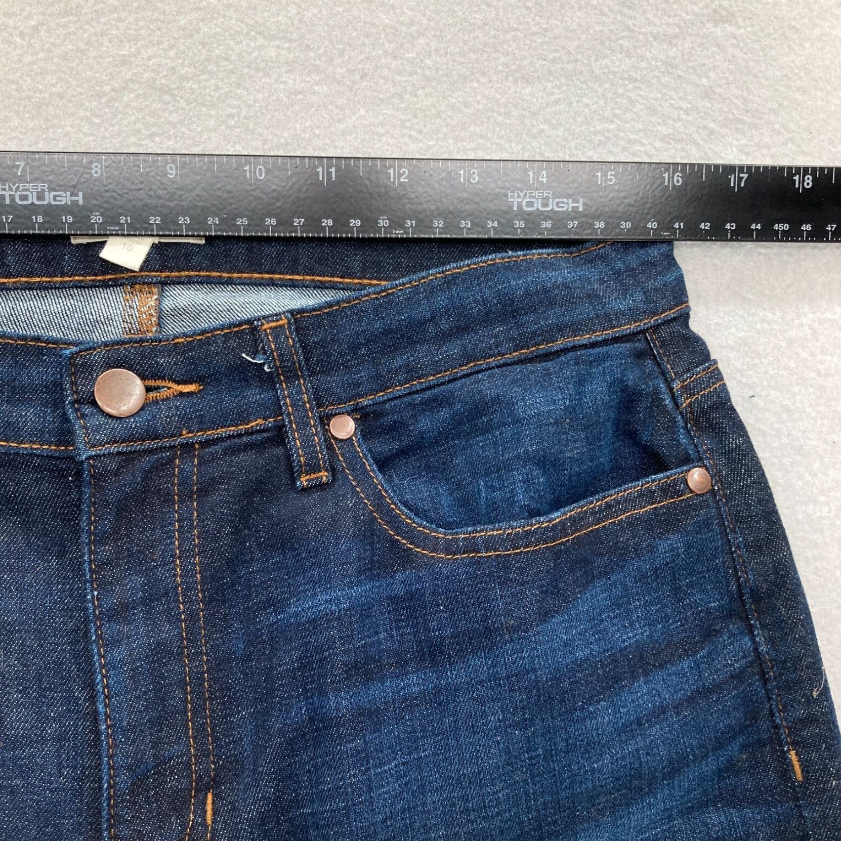 Eileen Fisher Eileen Fisher Jeans Women's 10 Dark Wash Blue Stretch Denim Ankle Regular Size 10 Blue Jeans Size 24" / US 00 / IT 34 - 7 Thumbnail