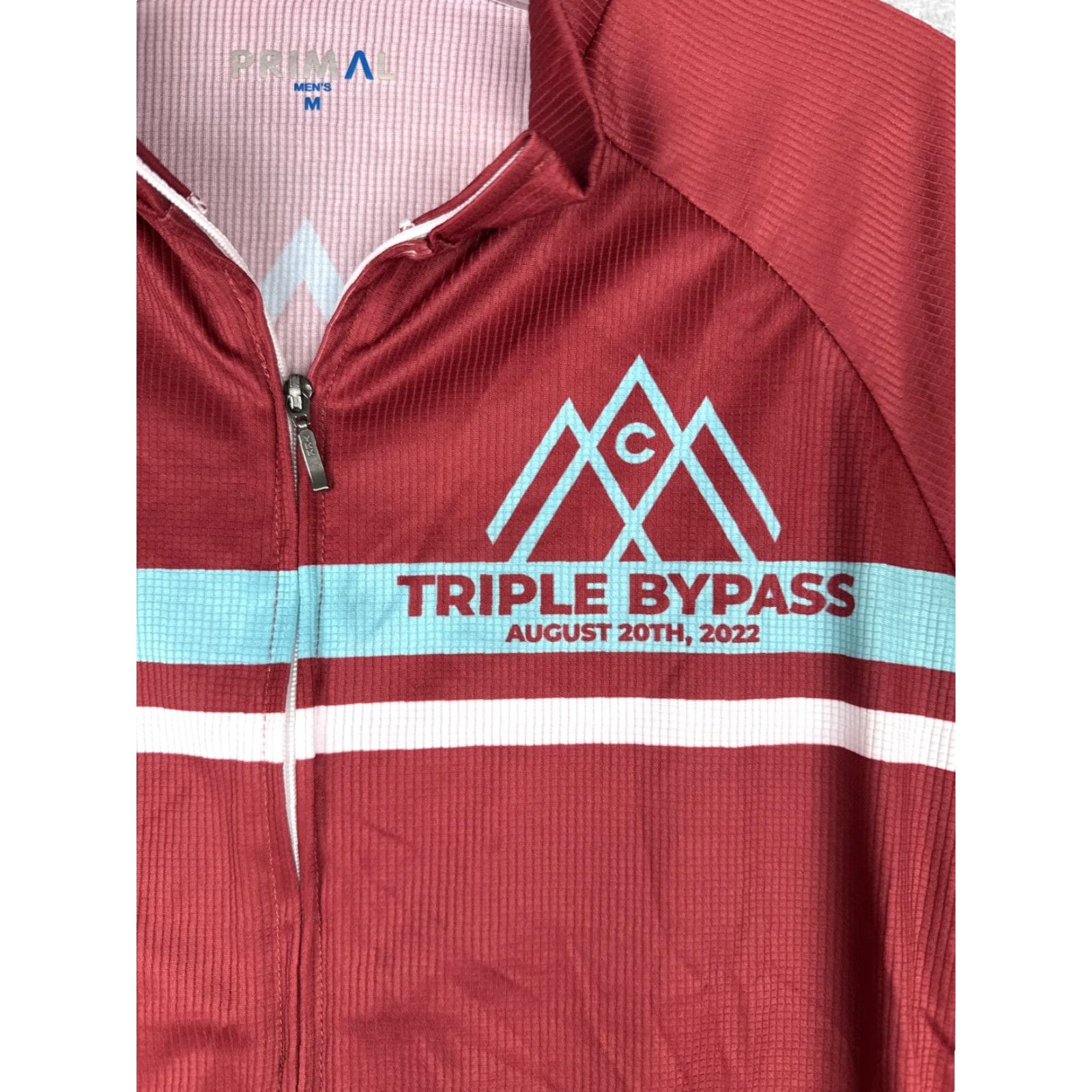 Vintage Primal Cycling Jersey Mens Medium Red Triple Bypass 2022 Road Team Evergreen Size US M / EU 48-50 / 2 - 6 Thumbnail