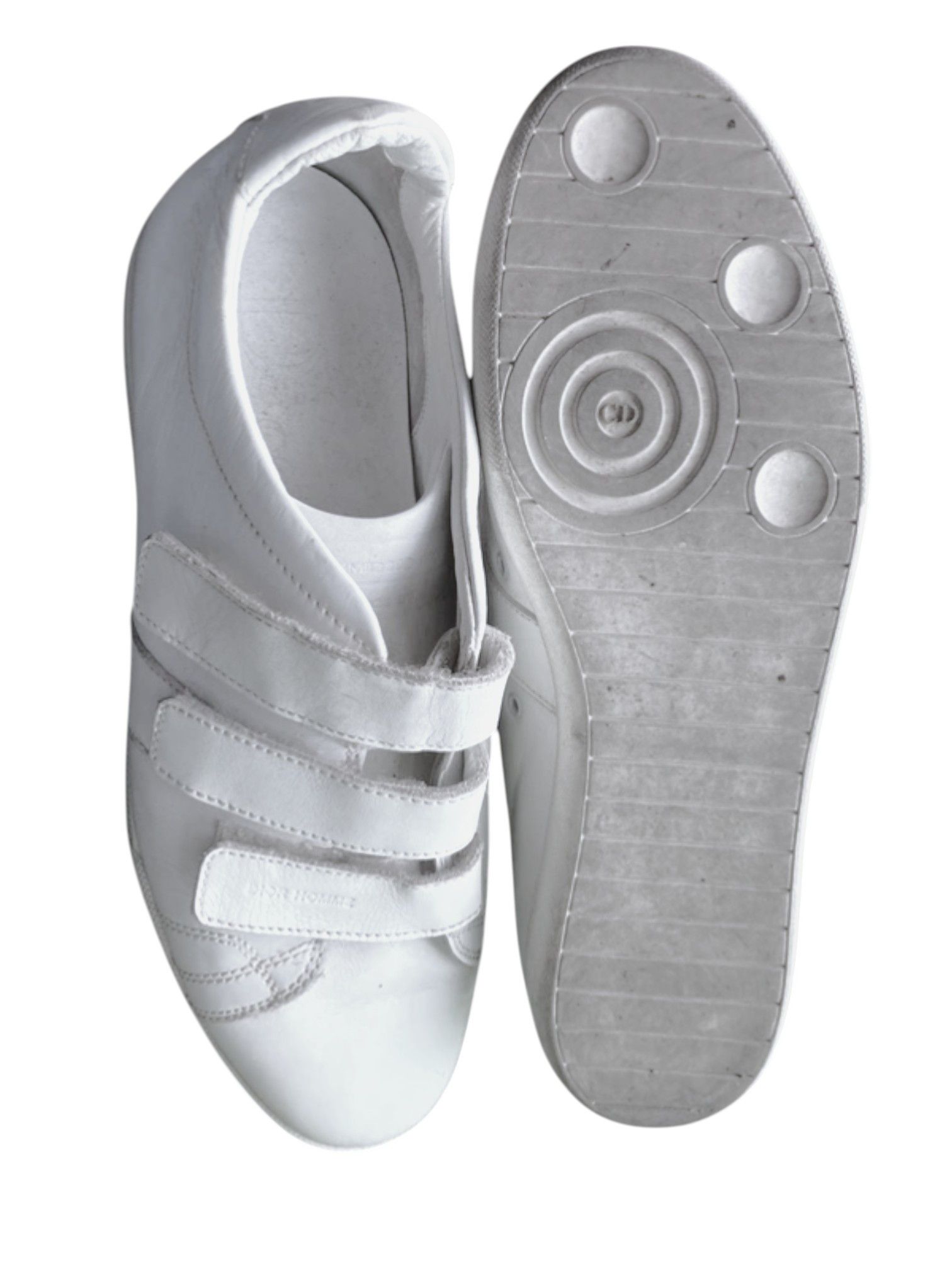Dior 2007 Dior Homme White Velcro Strap Sneakers by Hedi Slimane Size US 8 / EU 41 - 2 Thumbnail