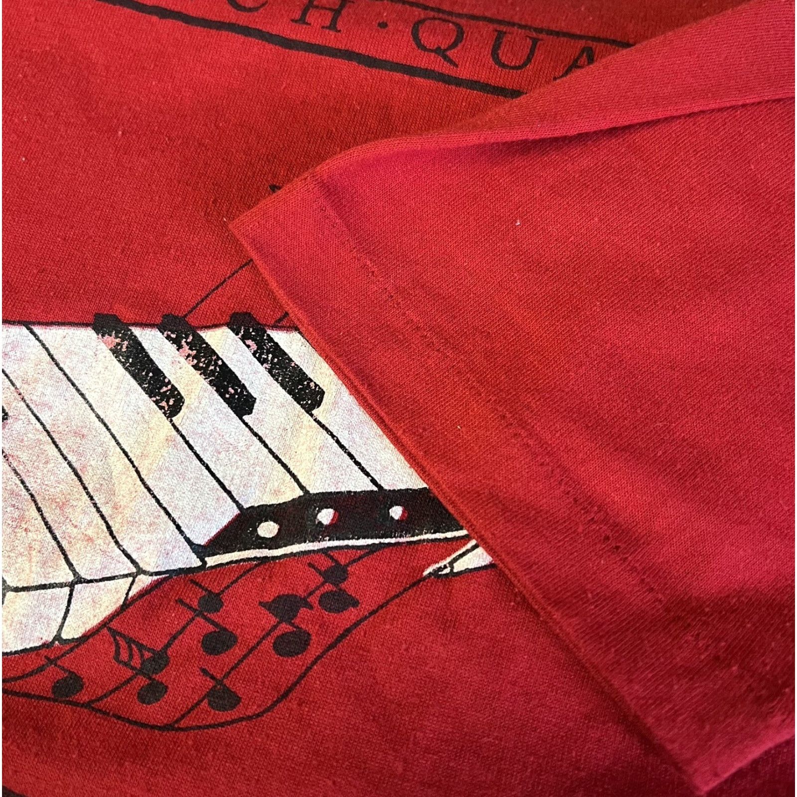 Jerzees VINTAGE New Orleans French Quarter T-shirt Men’s M Red Cotton Blend Graphic Tee Jazz 90s City Music Jerzees Logo Short Sleeve Crew Neck Size US M / EU 48-50 / 2 - 6 Thumbnail