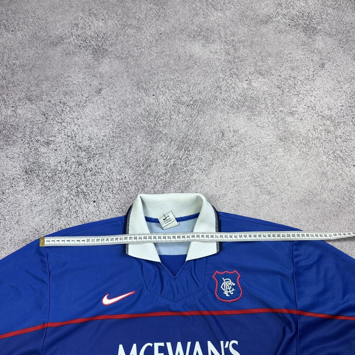 Nike Glasgow Rangers 1997 1999 Home Football Shirt #8 Gascoigne Size US L / EU 52-54 / 3 - 6 Thumbnail