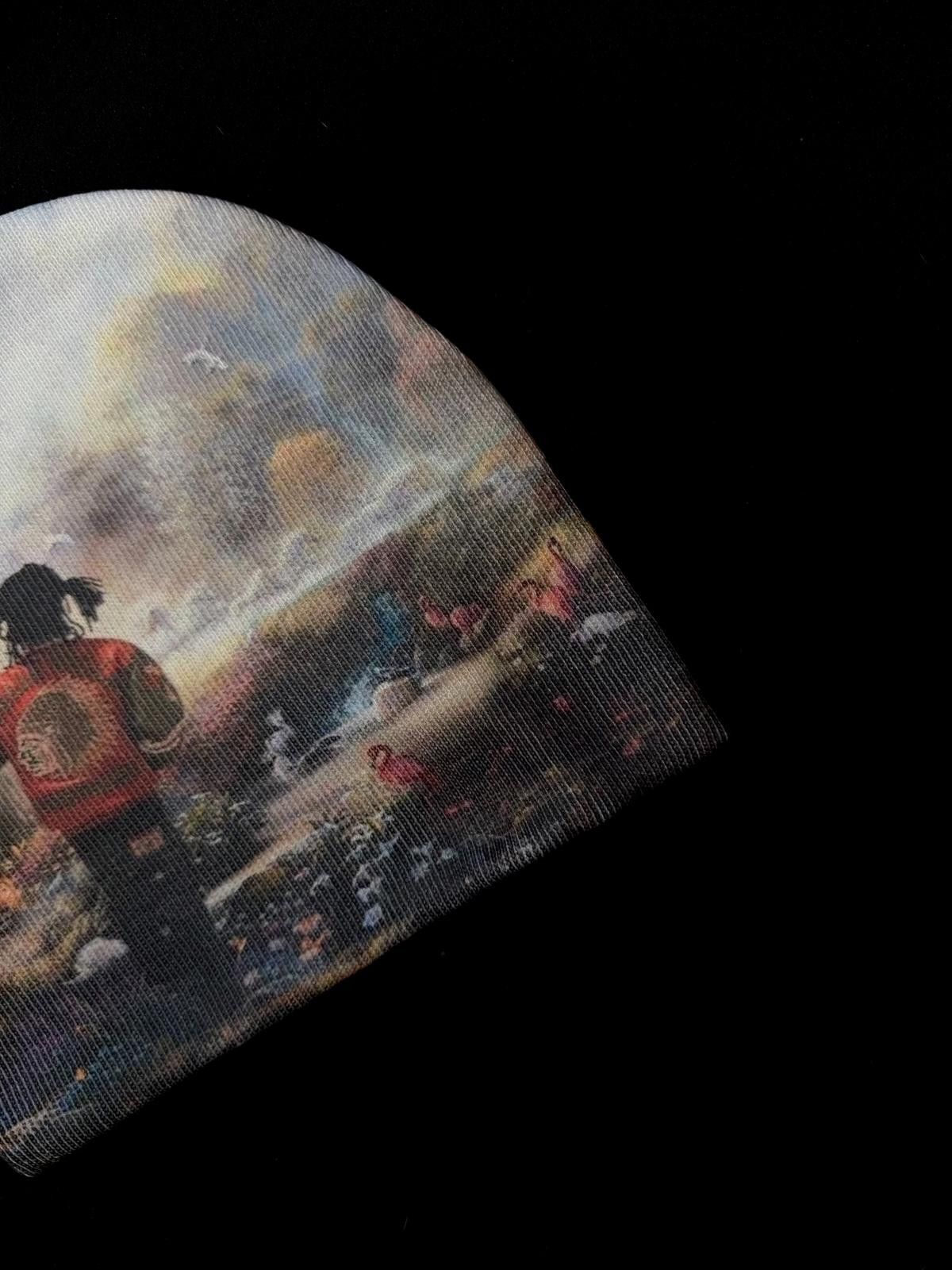 Japanese Brand Y2k Chief Keef The Garden of Eden No Cuff Knit Beanie Hat Size ONE SIZE - 2 Thumbnail