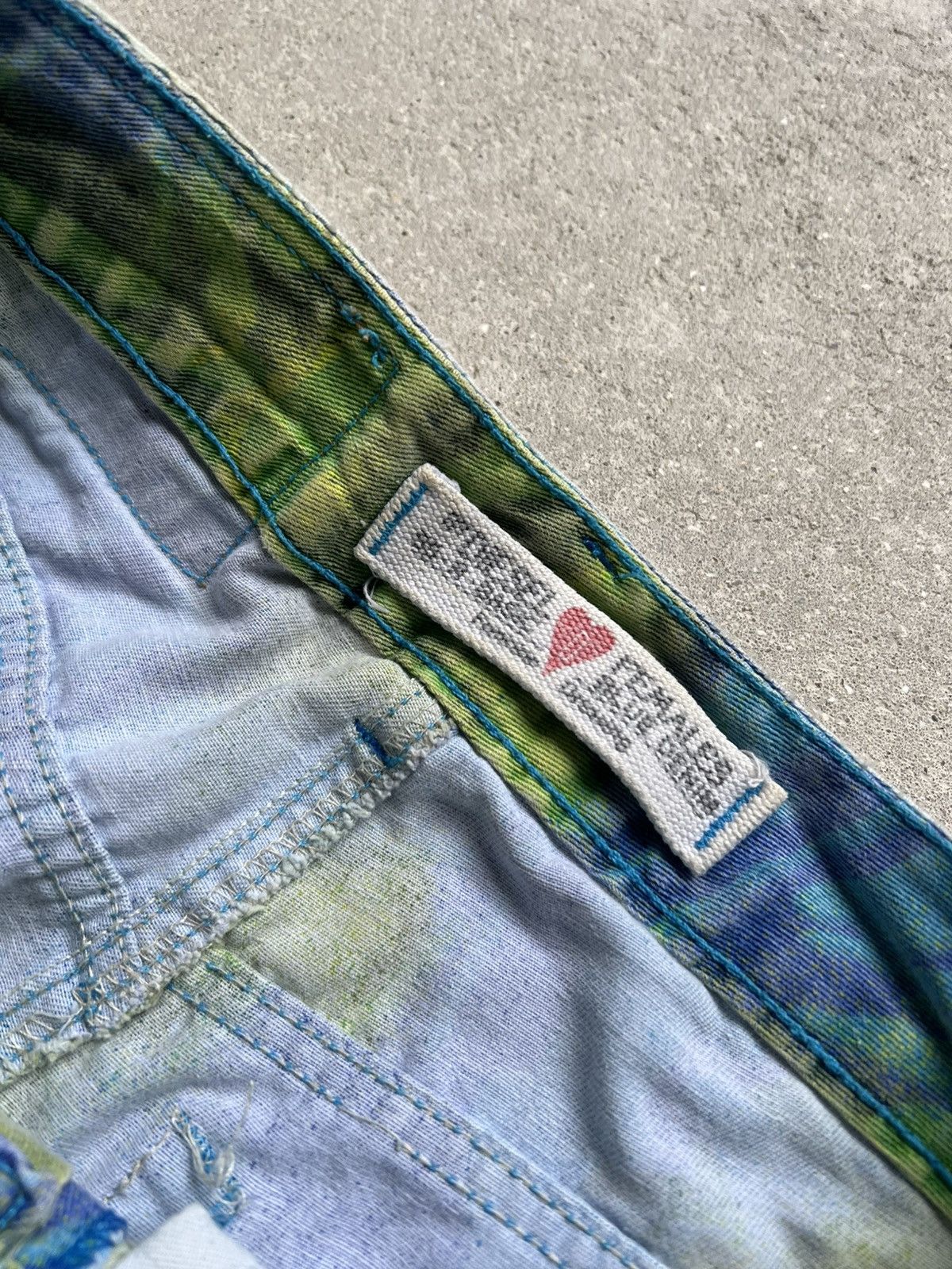 Diesel × Hysteric Glamour × Le Grande Bleu (L.G.B.) Crazy Y2K Opium Diesel IfSixWasNine style LGB Size 29" - 12 Thumbnail