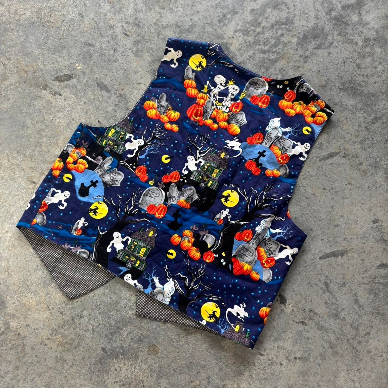 Vintage 90s Halloween Vest Size L / US 10 / IT 46 - 3 Thumbnail