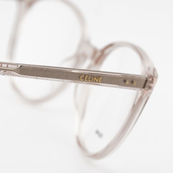 Celine Celine CL50077I 073 Eyeglasses Transparent Rose 54mm Cat Eye Size ONE SIZE - 8 Thumbnail