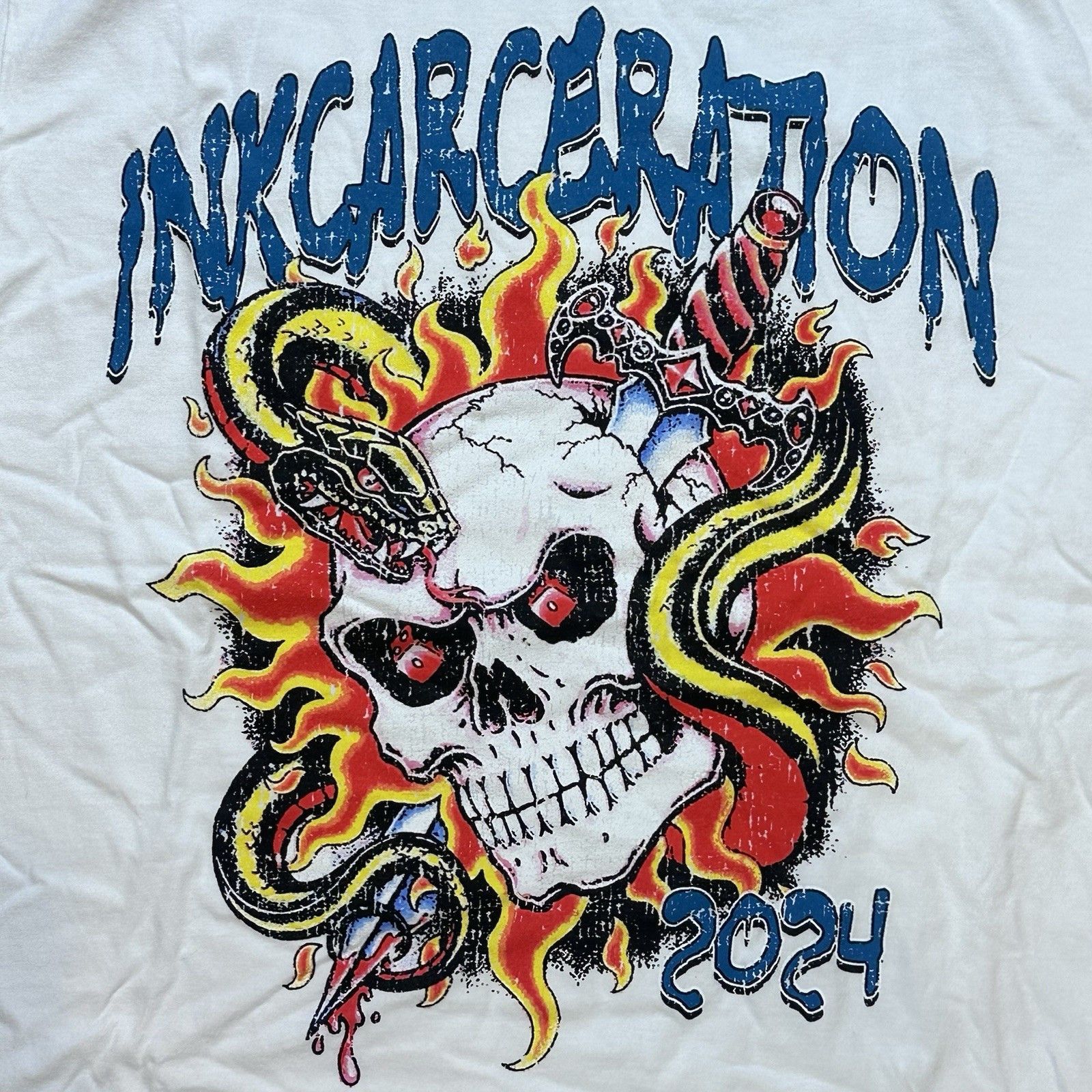 Comfort Colors Inkcarceration Music & Tattoo Festival 2024 Godsmack Tee Size US L / EU 52-54 / 3 - 7 Thumbnail