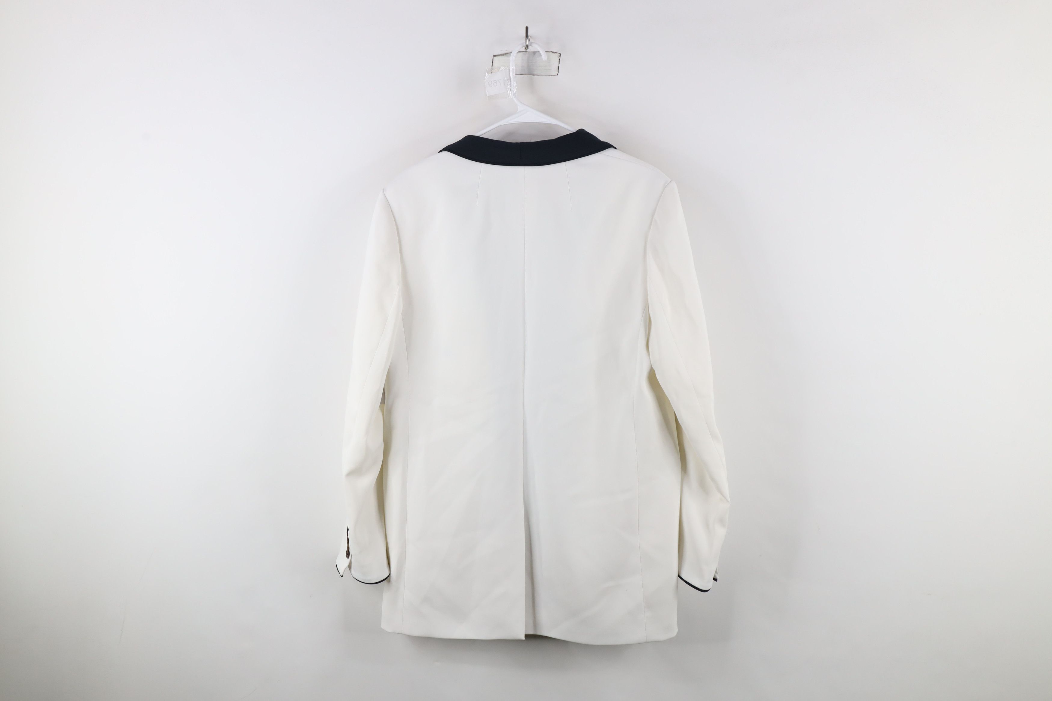 Equipment × Vintage New Equipment Femme Depuis One Button Blazer Jacket White Size XL / US 12-14 / IT 48-50 - 14 Thumbnail