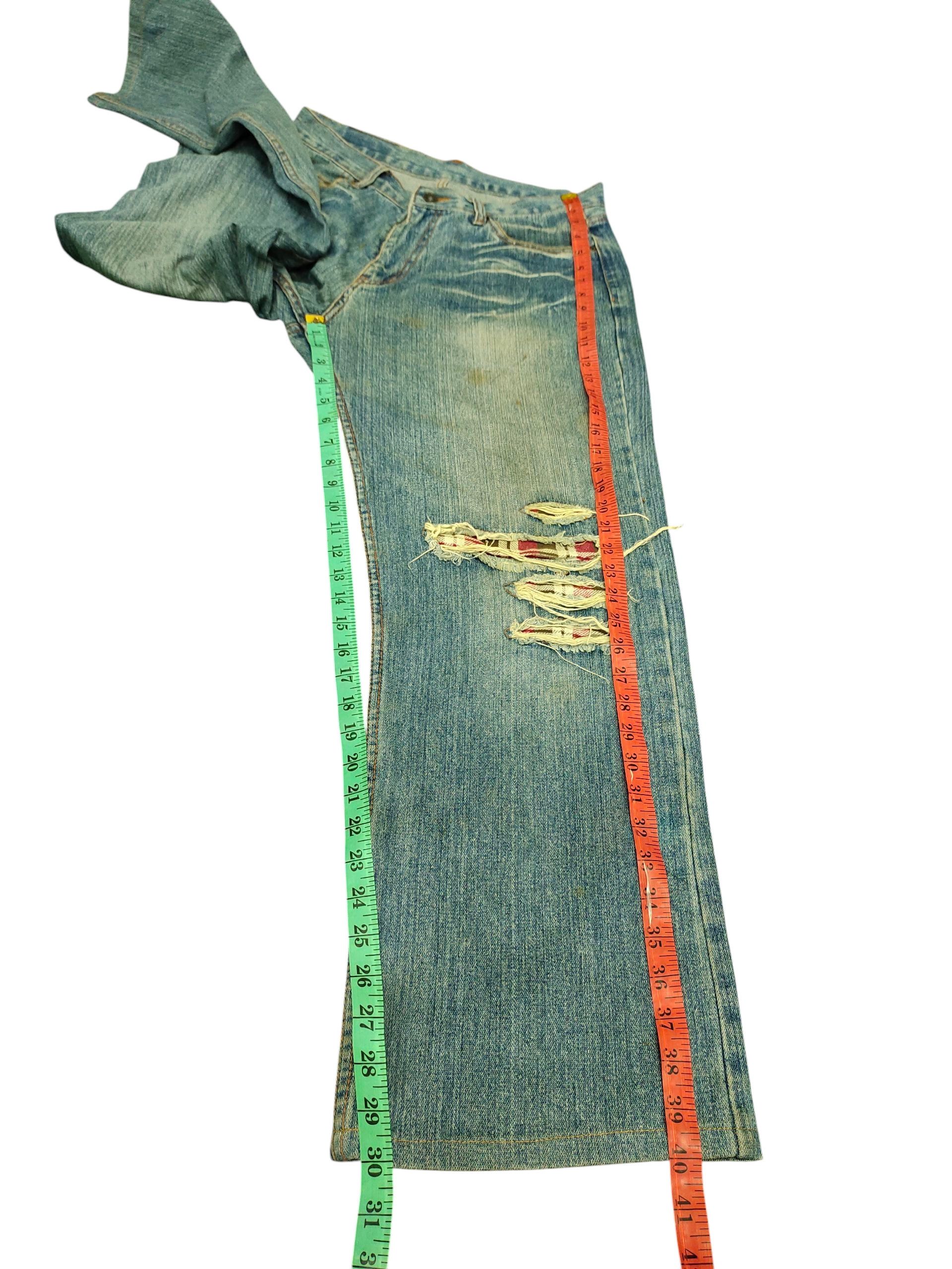 CDG様 LEVI'S 532 VINTAGE FADED RIPPED JEANS DENIM PANTS