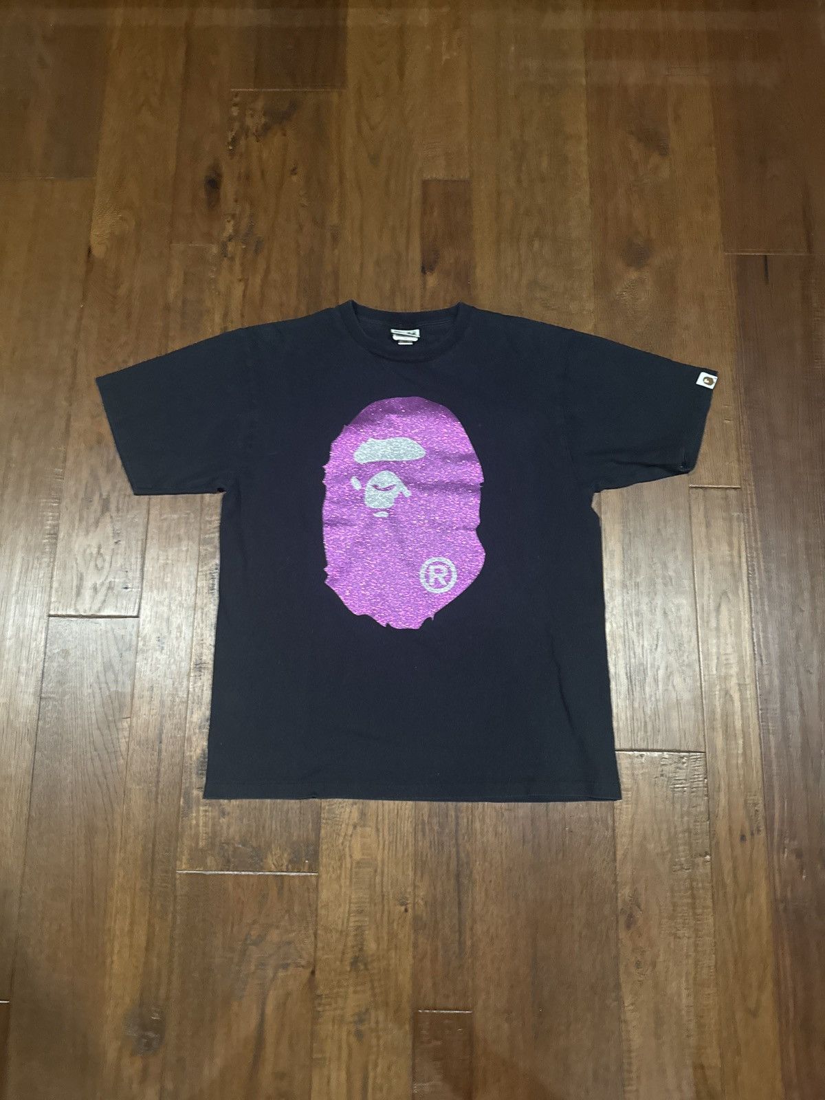 Bape Glitter Big Ape Head Tee Size US XL / EU 56 / 4 - 1 Thumbnail
