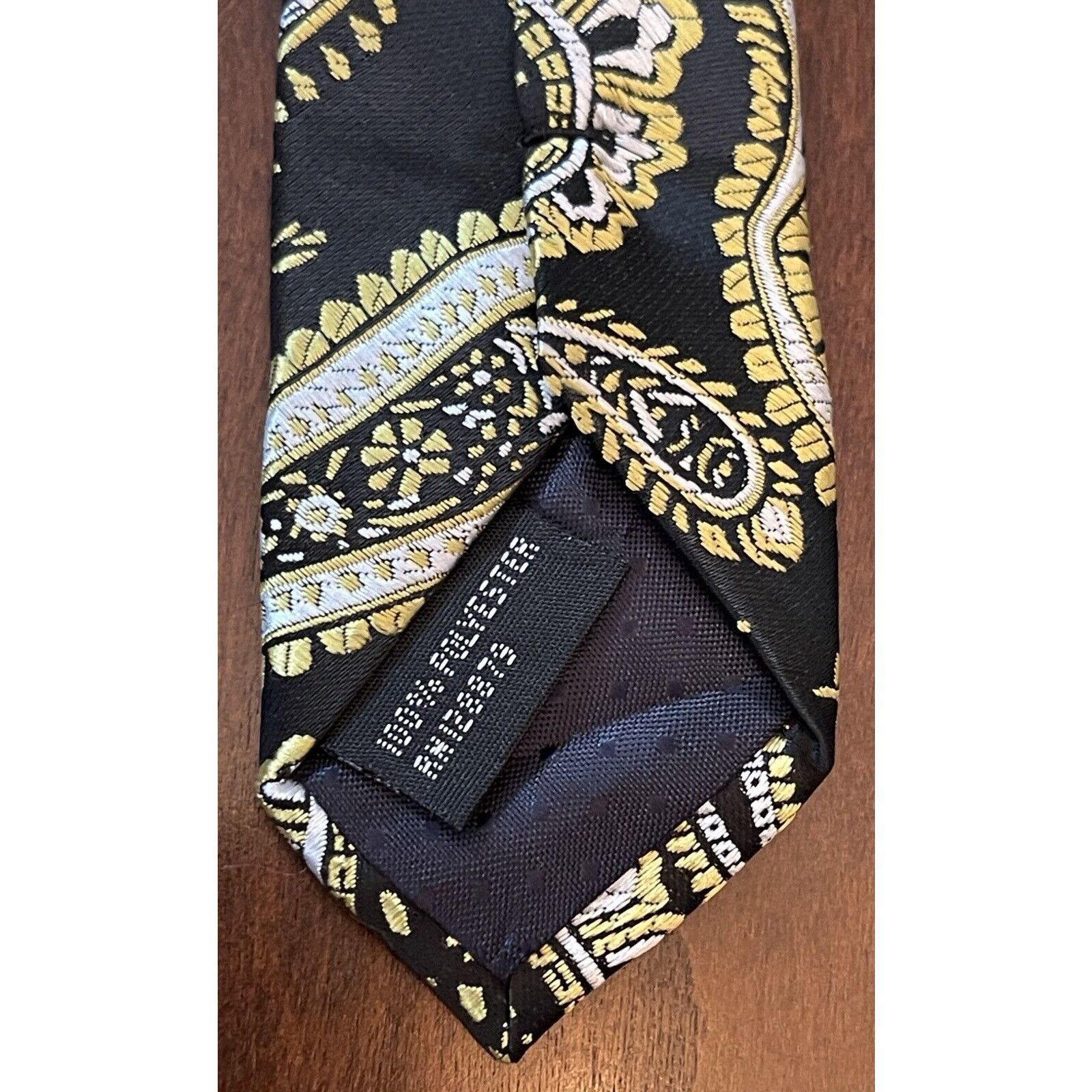 Stacy Adams Stacy Adams Hand Made Black Gold Polyester Made In China Size ONE SIZE - 7 Thumbnail