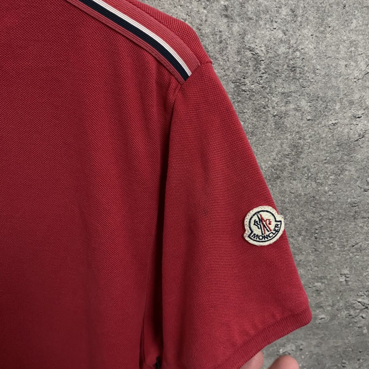 Moncler Moncler Polo T-shirt Size US L / EU 52-54 / 3 - 5 Thumbnail
