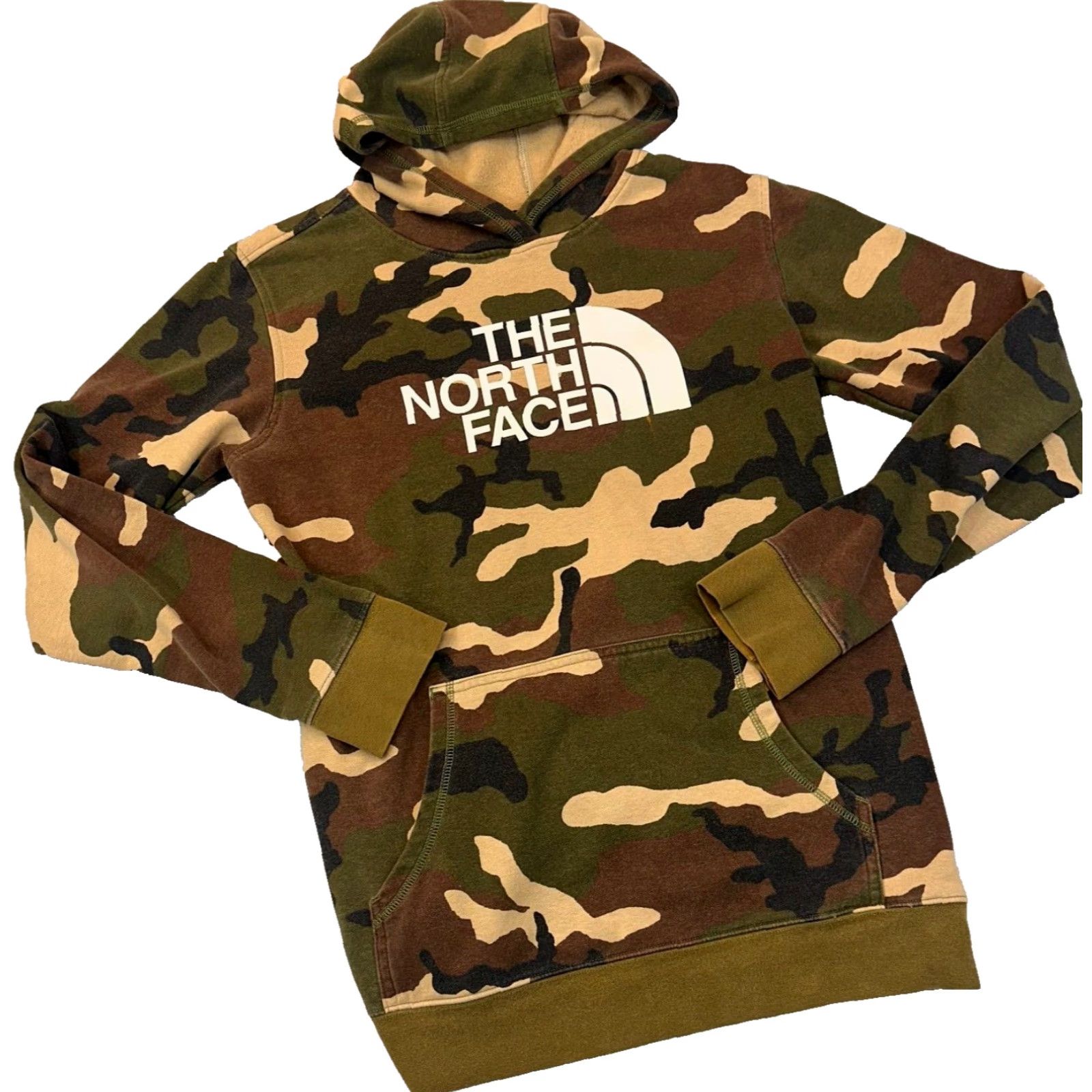 The North Face The North Face Hoodie Boys XL Red Logo Spell Out Graphic Print Lined Pullover - Teens, Regular Fit, Fleece, Hooded, Pockets, Long Sleeve Size US XL / EU 56 / 4 - 2 Thumbnail
