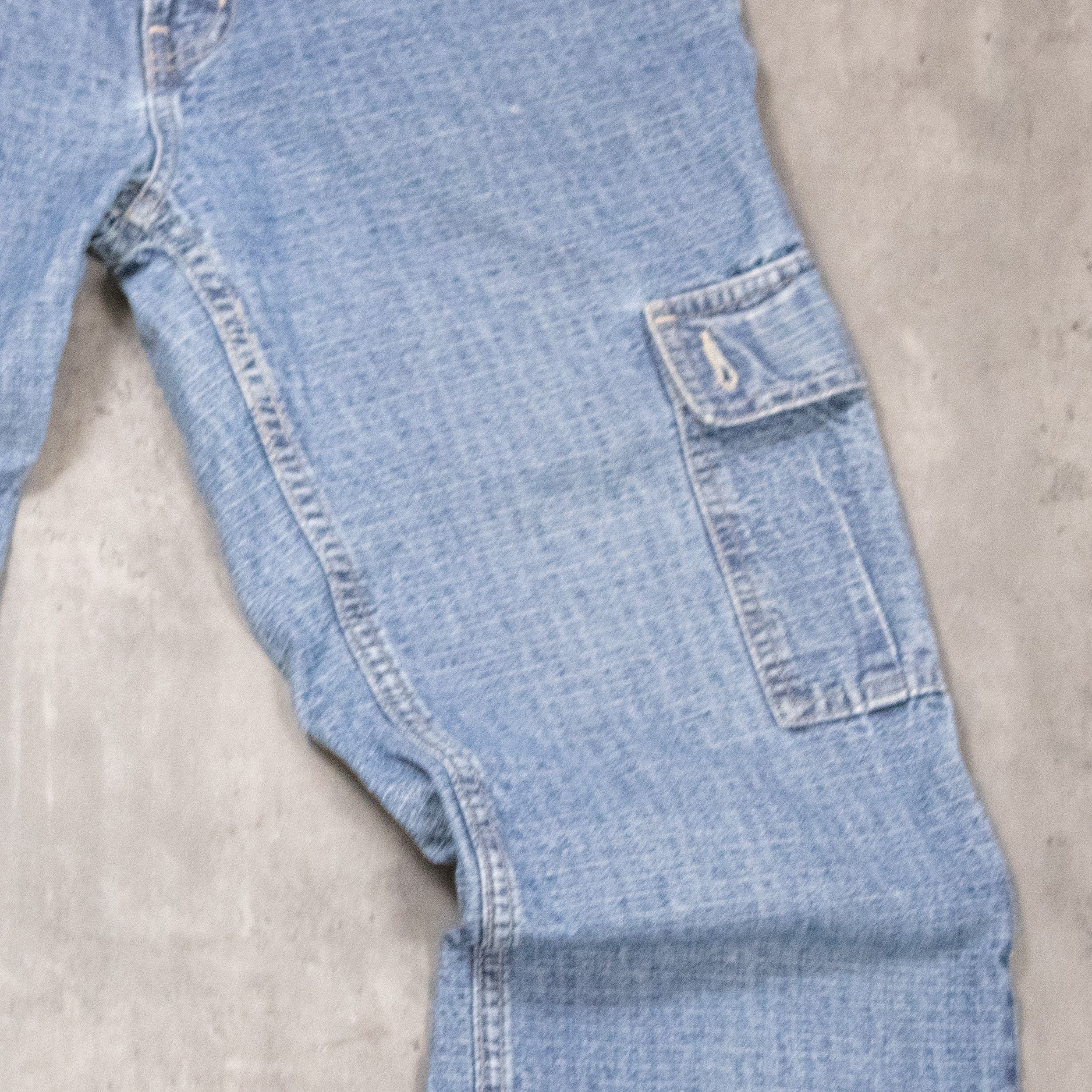 Japanese Brand Vintage 1990's Tall Girl Baggy Relax Fit Denim Pant's Size US 28 / EU 44 - 9 Thumbnail