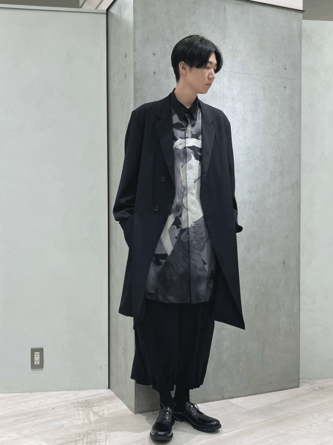 Yohji Yamamoto Yohji Yamamoto Pour Homme Wool TIED SLEEVE CUFF LONG JACKET Size US M / EU 48-50 / 2 - 9 Thumbnail
