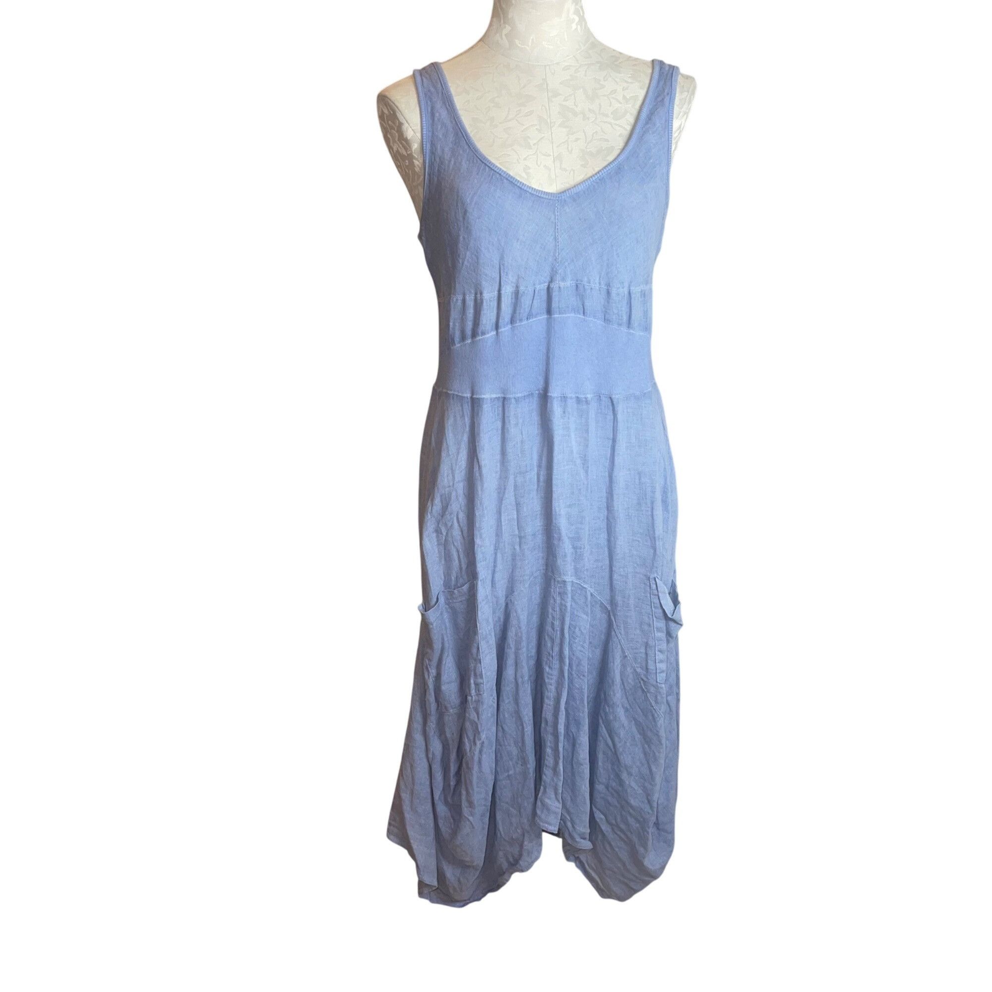 Other Inizio Womens Dress Size Large Blue Size L / US 10 / IT 46 - 1 Thumbnail