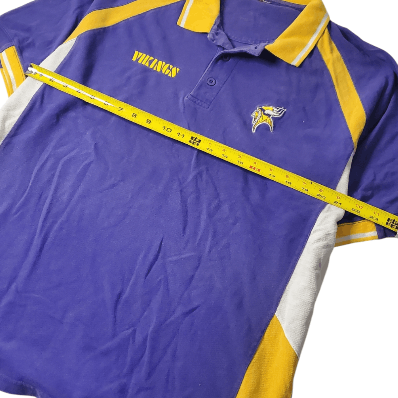 NFL × Vintage Y2K Minnesota Vikings Polo Shirt Size US XL / EU 56 / 4 - 5 Thumbnail