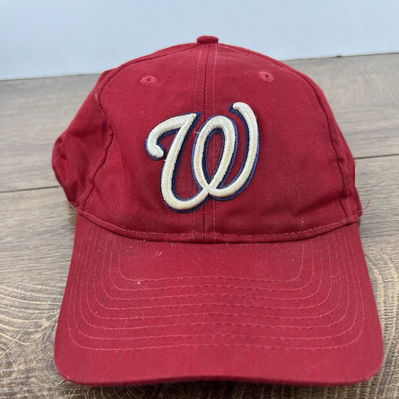 Other Washington Nationals MLB Hat Nats Red Cap Adjustable Hat Red Size ONE SIZE - 5 Thumbnail