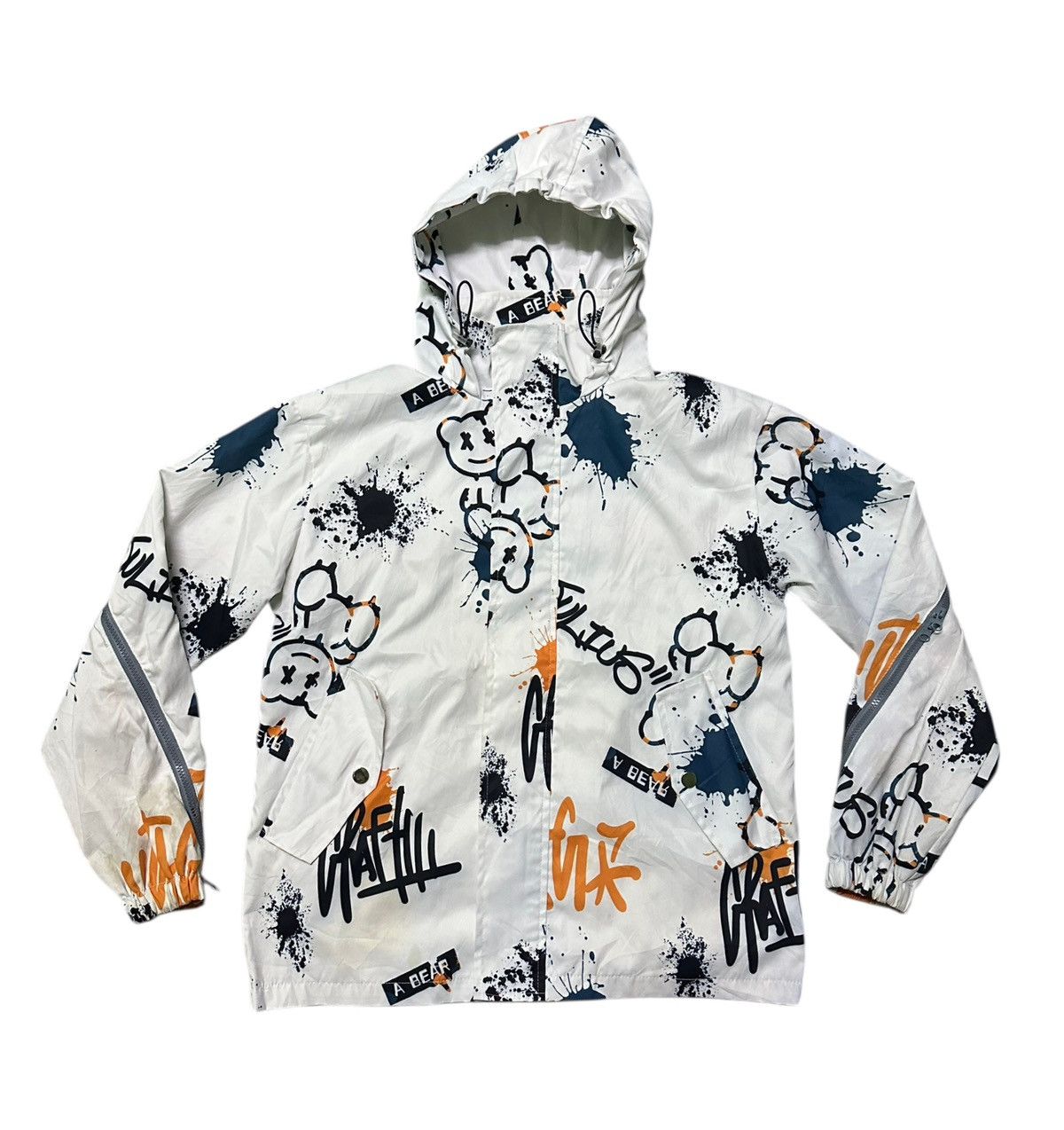 Japanese Brand over zipper jacket hooded Size US L / EU 52-54 / 3 - 3 Thumbnail