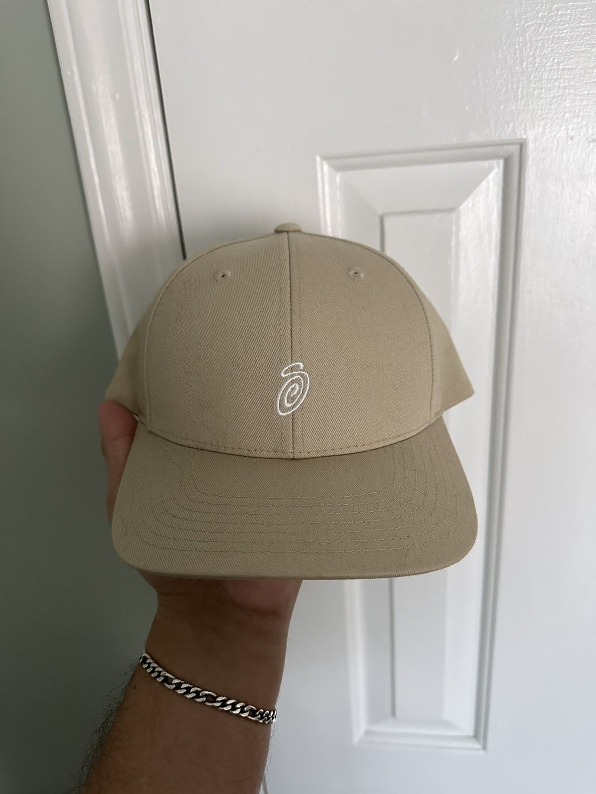 Stussy × Travis Scott Stussy Chenille S Low Pro Cap Brown | Grailed