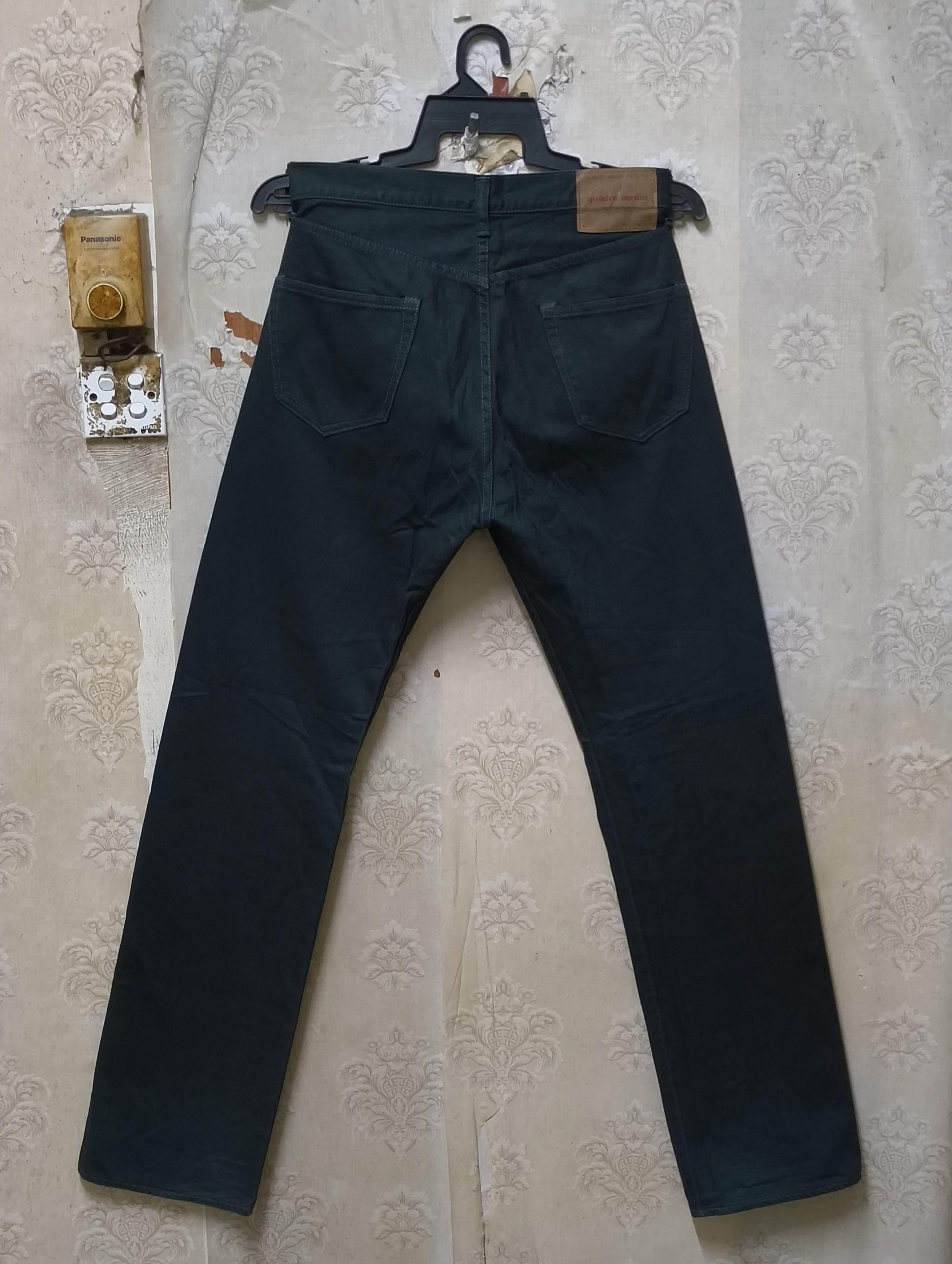 Japanese Brand Quadro Medio Jeans Vintage made in Japan Size US 35 - 3 Thumbnail