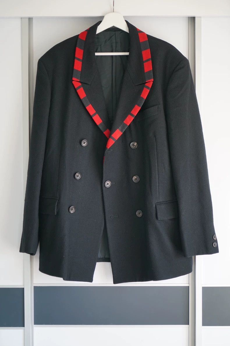 Yohji Yamamoto Yohji Yamamoto Yohji Yamamoto Double-Breasted Suit Jacket Size US M / EU 48-50 / 2 - 2 Thumbnail