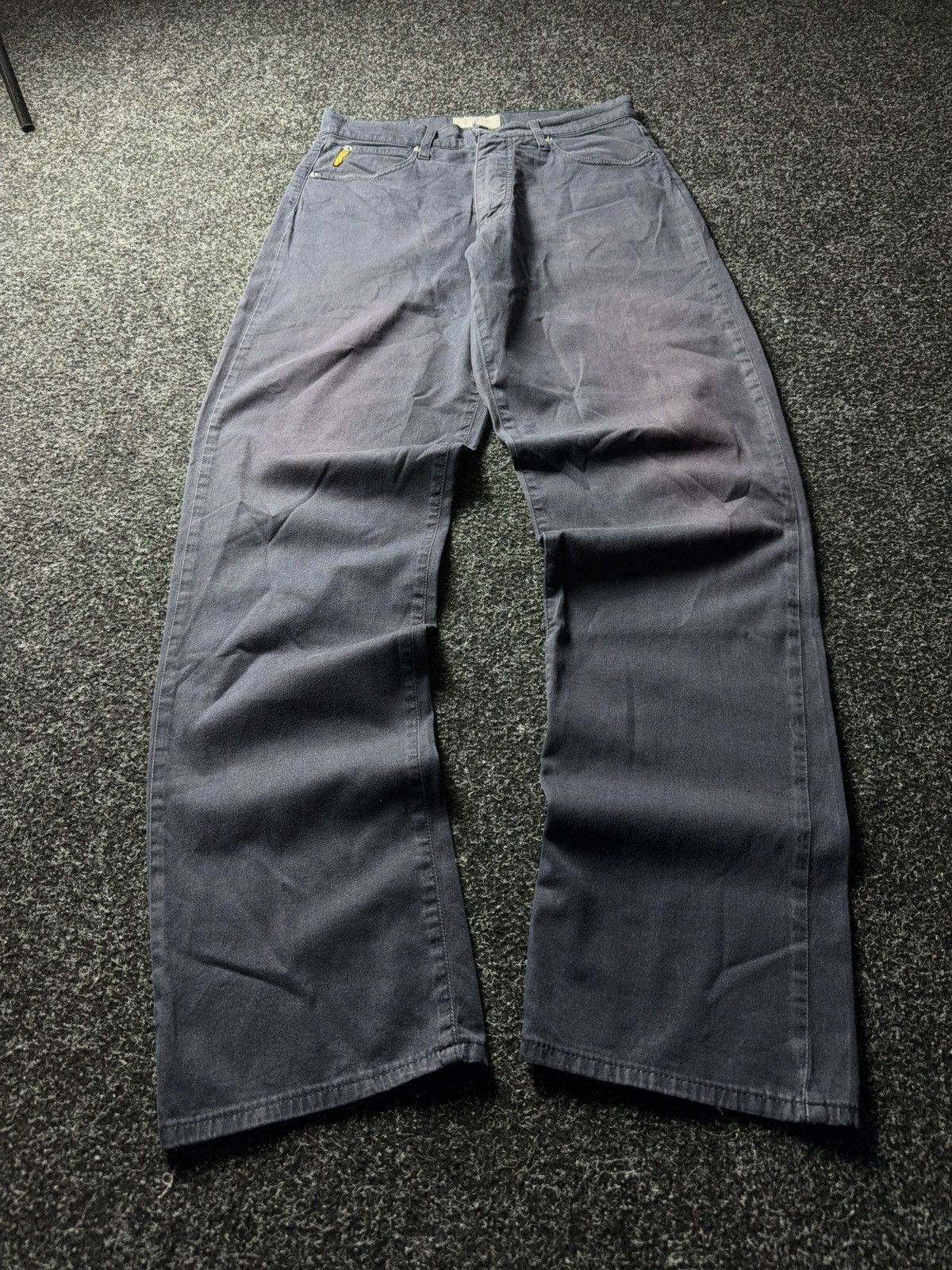 Armani 90s Armani Jeans Washed Faded Blue Straight Fit Denim Pants Size US 30 / EU 46 - 1 Thumbnail