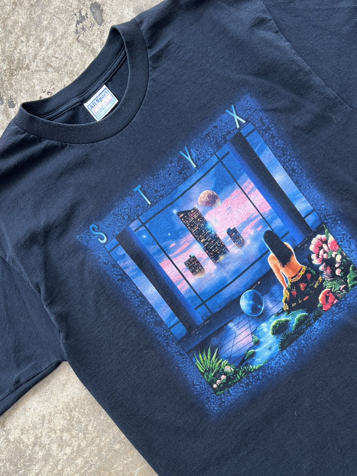 Band Tees × Vintage Vintage 1999 Styx Brave New World Tour Tee Large Size US L / EU 52-54 / 3 - 1 Thumbnail