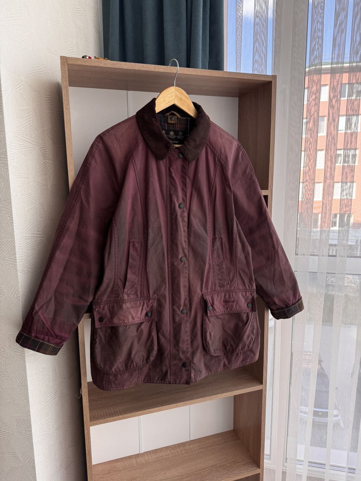 Barbour × Vintage Vintage Barbour Tartan Classic W’ Beadnell Wax Jacket Size XXL / US 16-18 / IT 52-54 - 3 Thumbnail