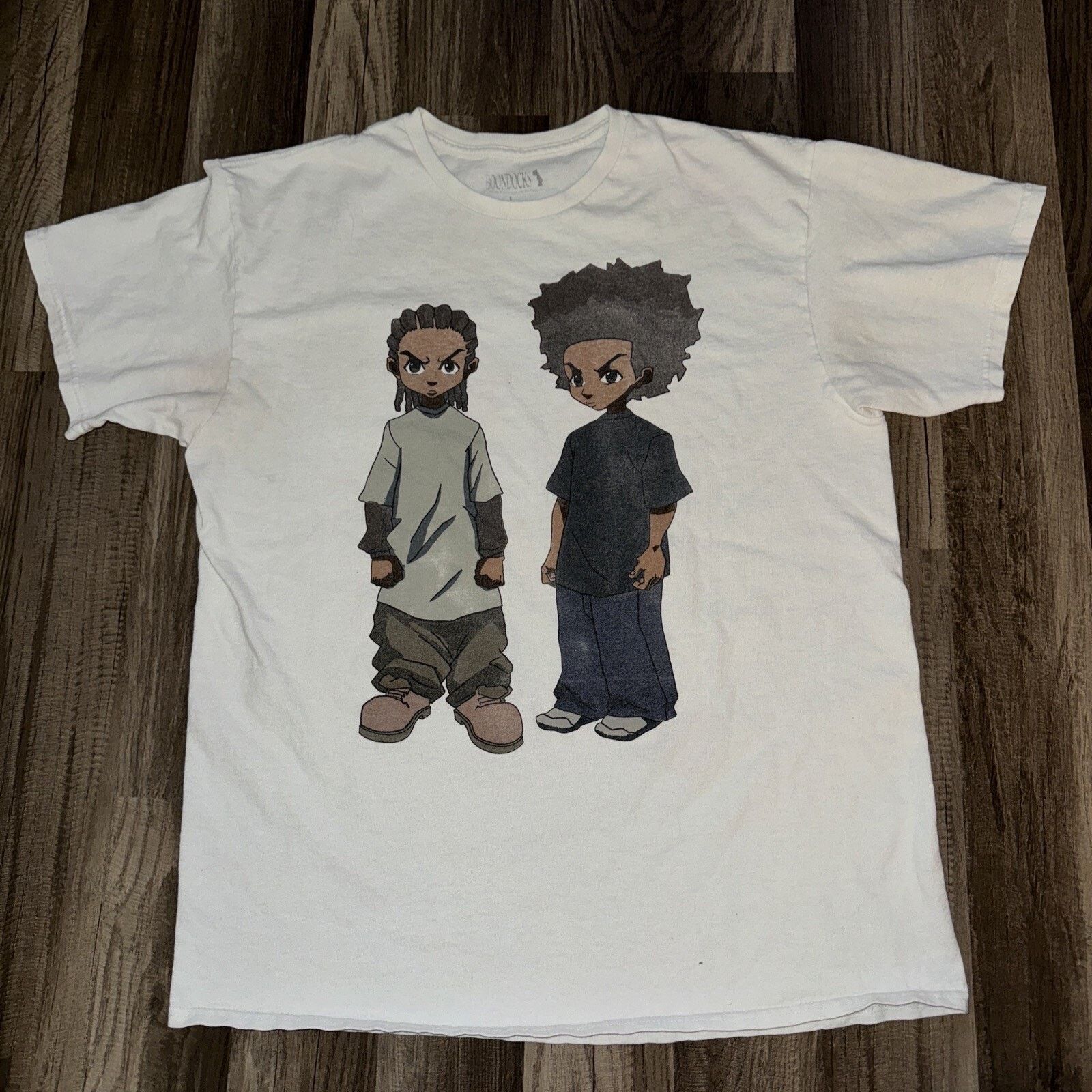 Japanese Brand × Vintage The Boondocks T-Shirt White Large 20x26 Anime Tee Y2K Size US L / EU 52-54 / 3 - 1 Thumbnail