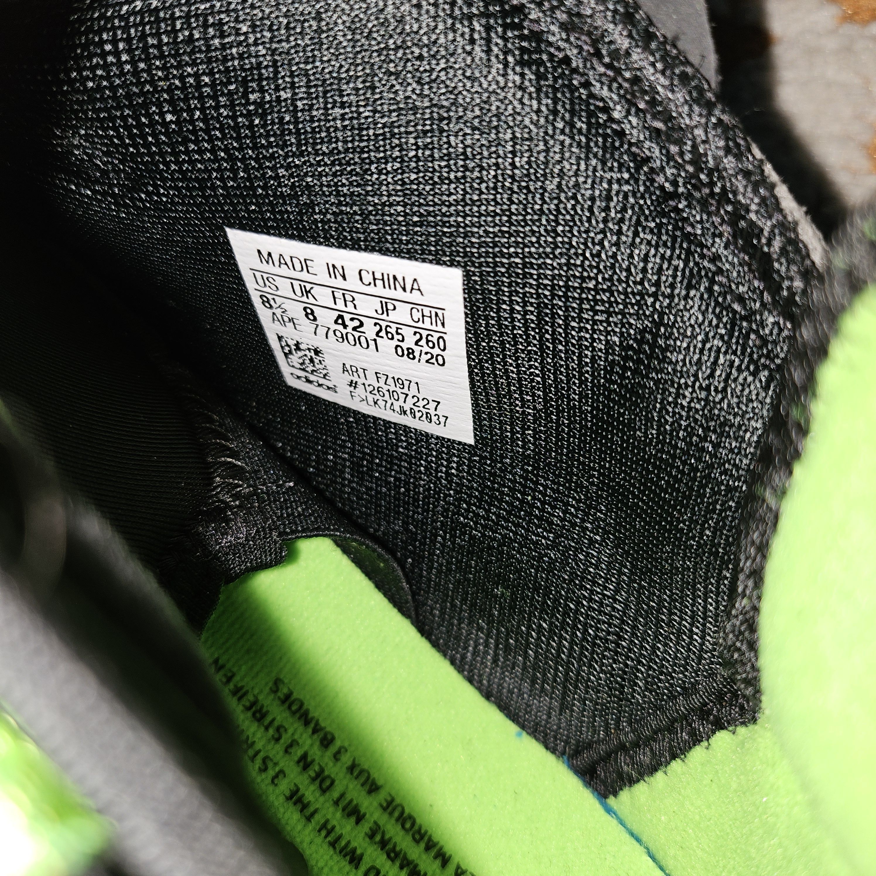 Adidas Streetball "Black Solar Green" Size US 8.5 / EU 41-42 - 3 Thumbnail