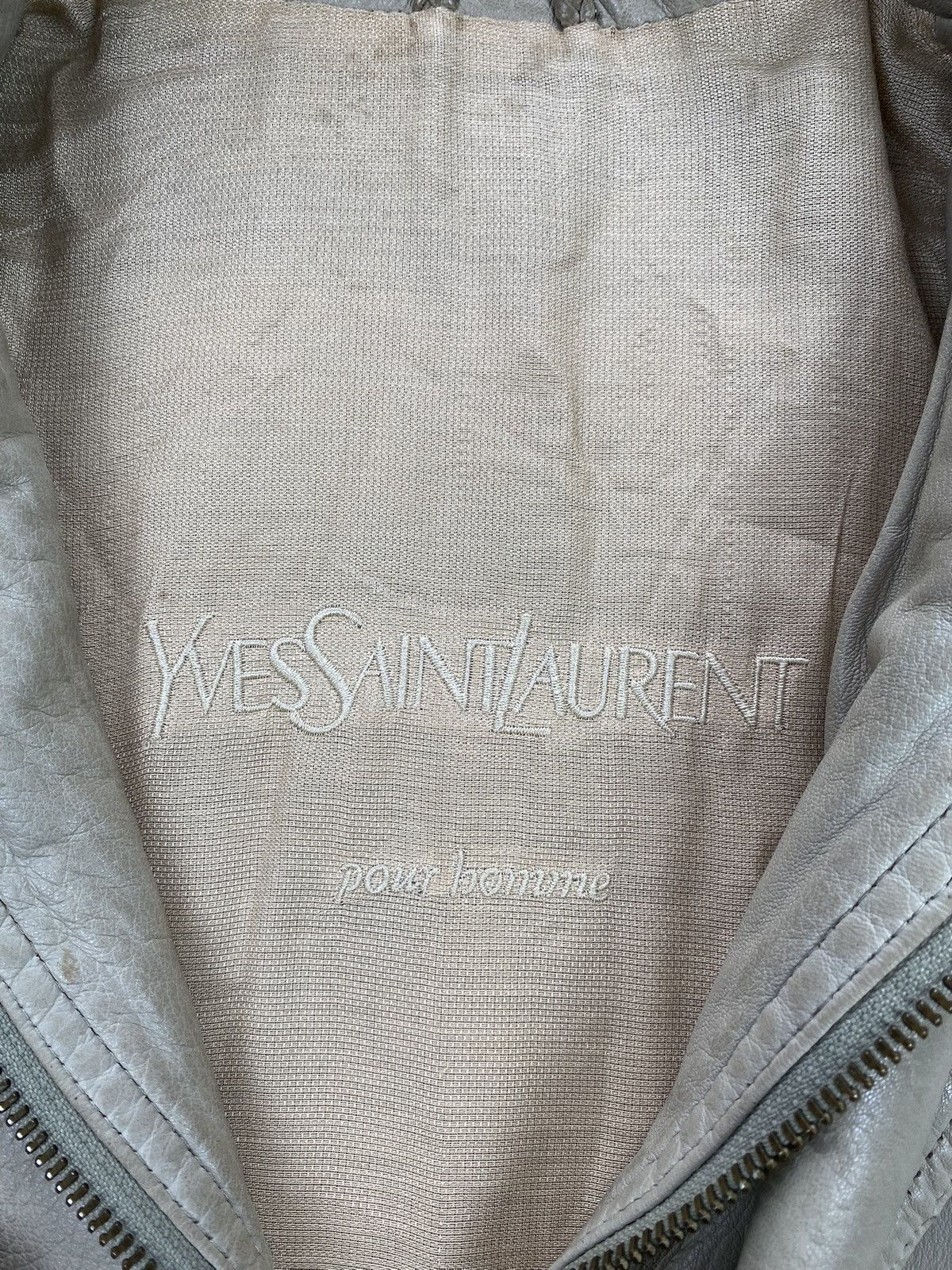 Yves Saint Laurent Leather Jacket Yves Saint Laurent Vintage 90’ Streetwear Size US L / EU 52-54 / 3 - 10 Thumbnail