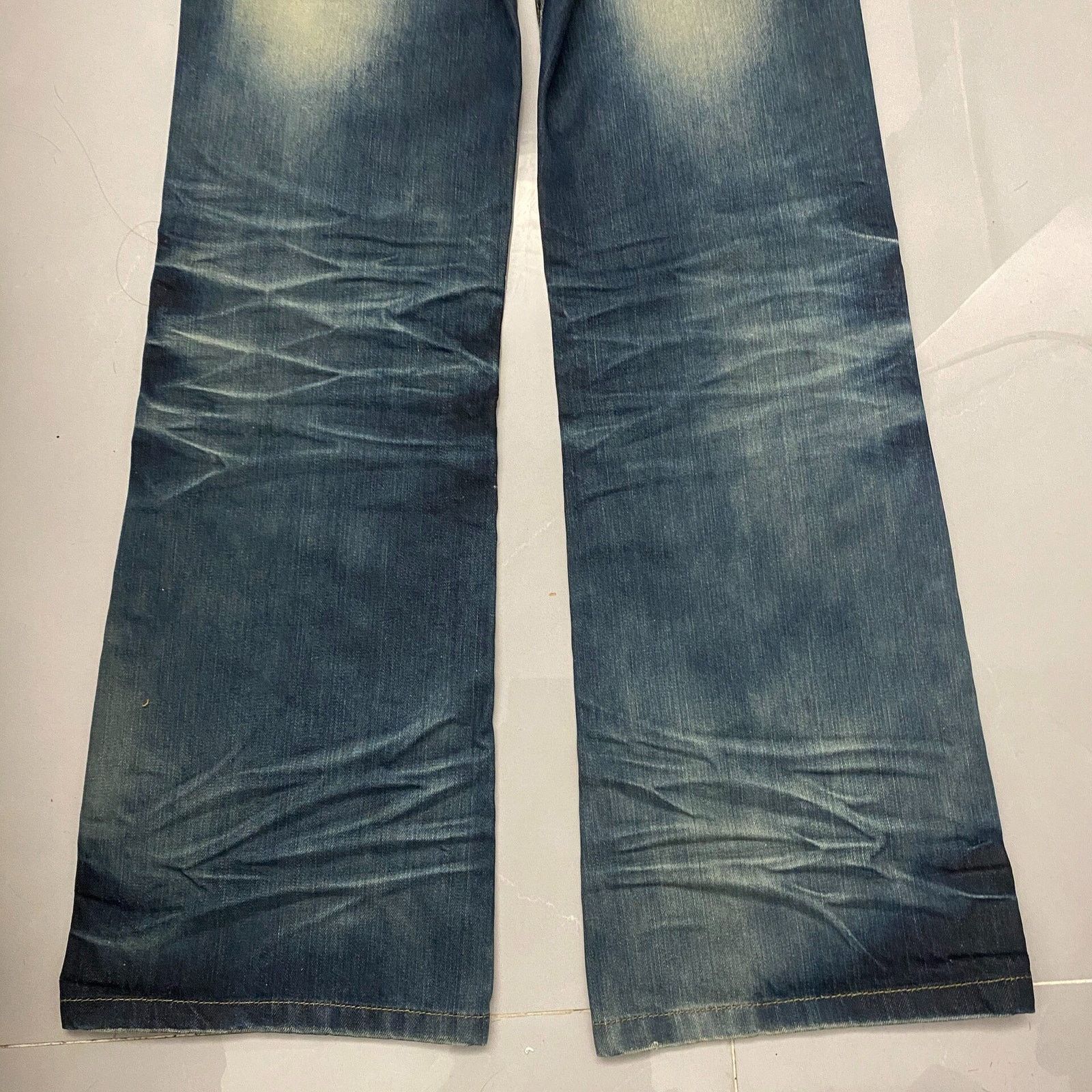 Hysteric Glamour × Japanese Brand × Vintage Vintage Japanese Brand Faded Low-rise Bootcut Denim Jeans Size US 30 / EU 46 - 7 Thumbnail