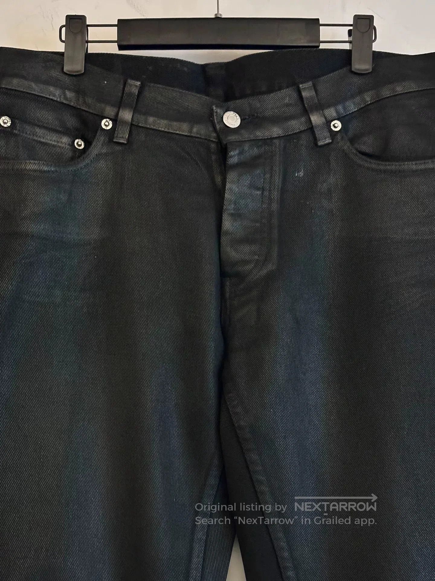 Helmut Lang helmut lang aw1998 waxed denim pants. Size US 31 - 3 Thumbnail
