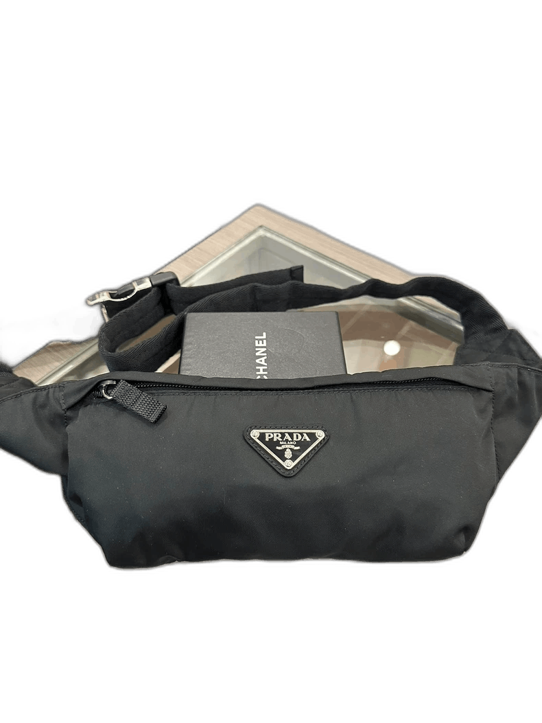 Prada Prada Black Nylon Waist Bag 26cm Genuine Size ONE SIZE - 1 Thumbnail