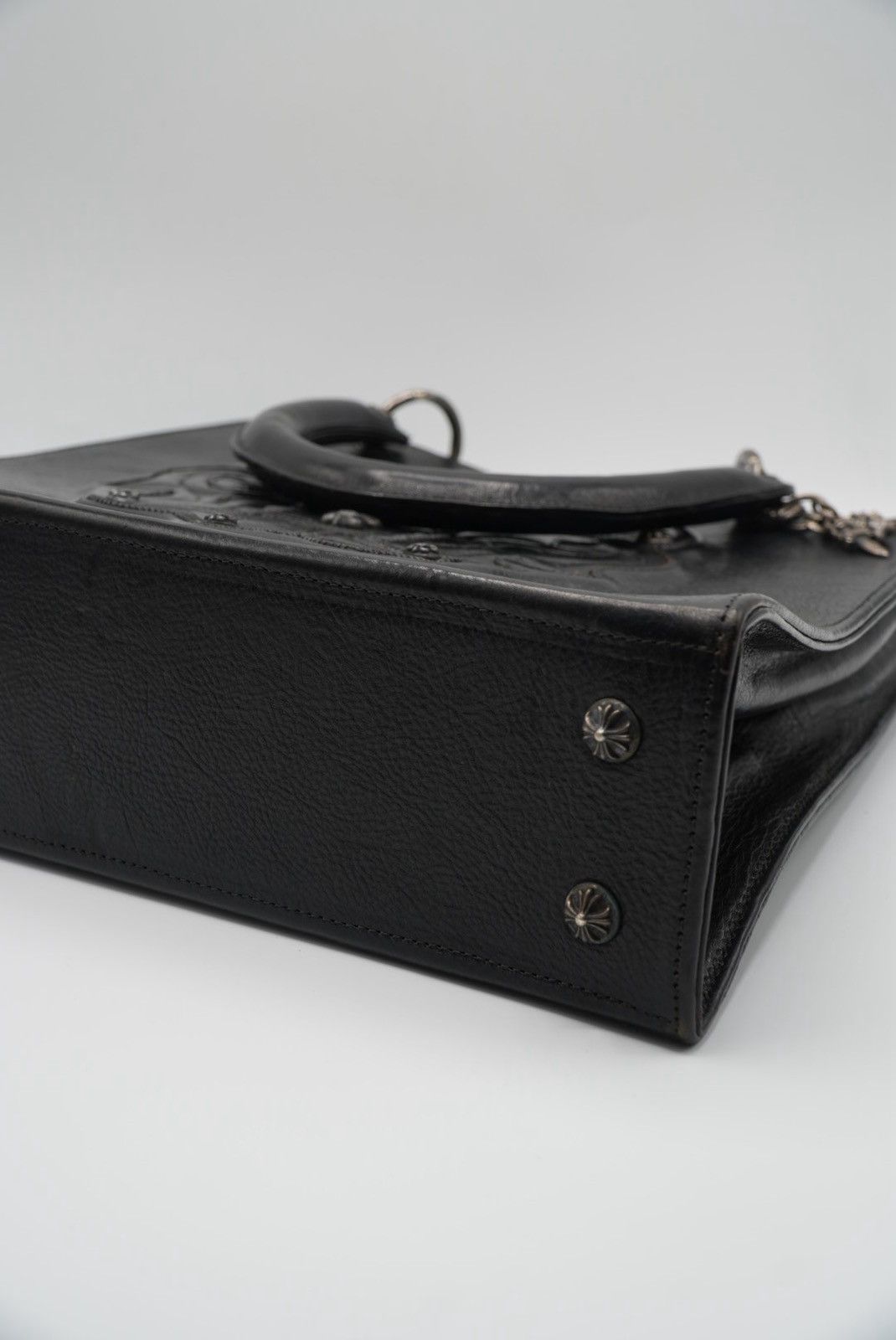 Chrome Hearts Chrome Hearts 90s Grained Calfskin Fleur De Lis Leather Bag Size ONE SIZE - 6 Thumbnail