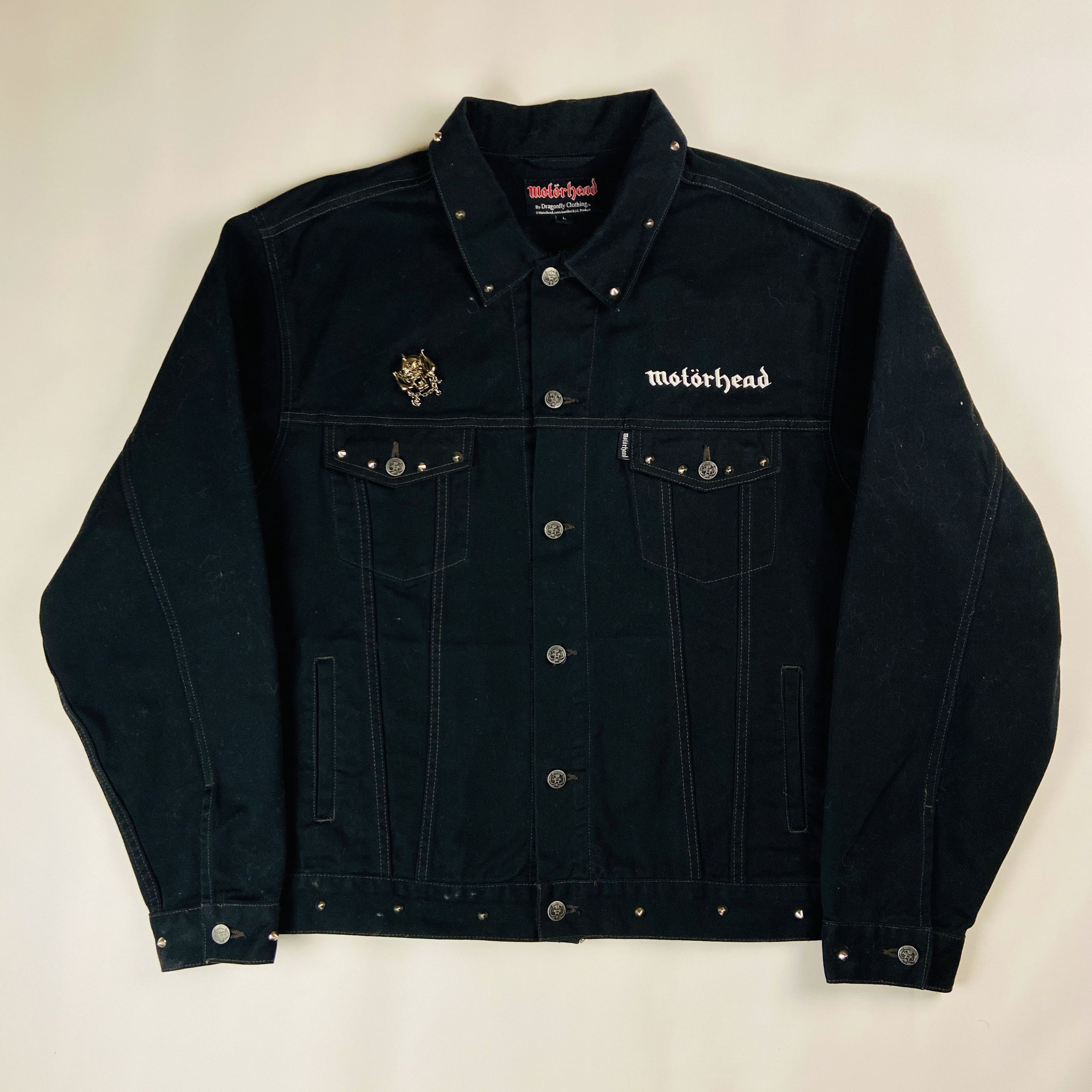 Vintage 2003s MOTORHEAD EXTRA RARE DENIM JACKET - № 2128 Size US L / EU 52-54 / 3 - 4 Thumbnail