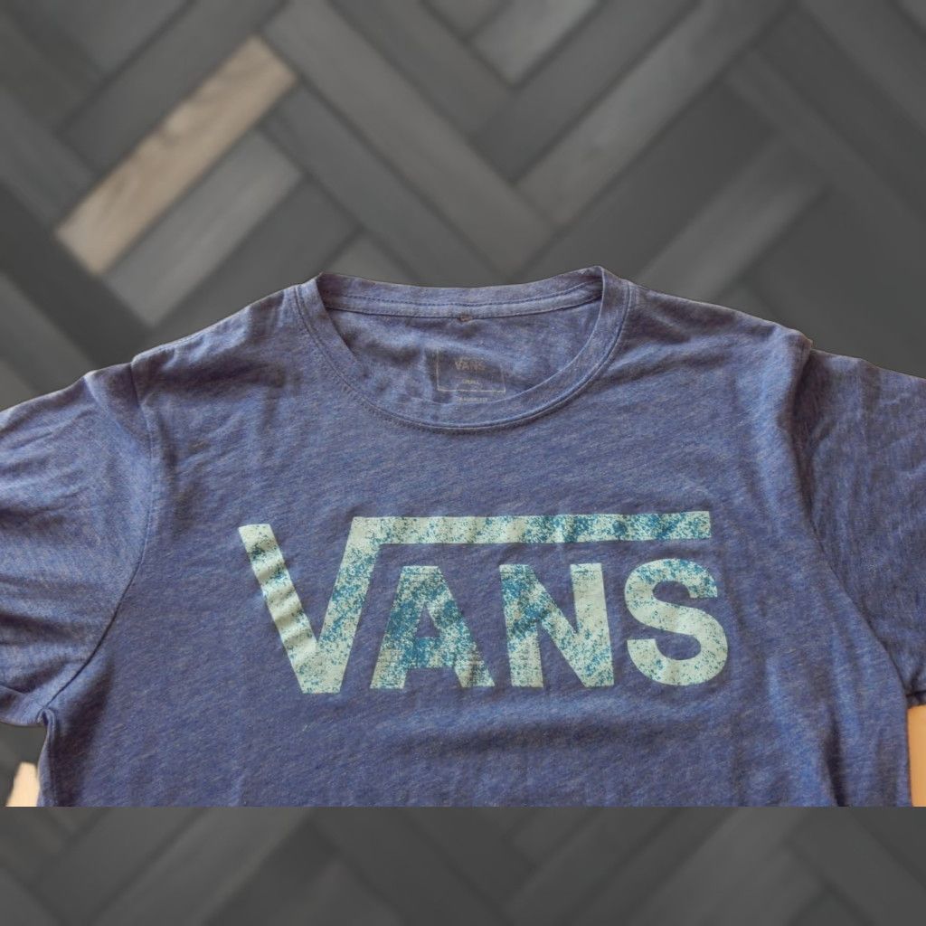 Vans VANS T-Shirt Graphic Print Size S Men Blue Cotton Blend Short Sleeve Mens Size US S / EU 44-46 / 1 - 1 Thumbnail