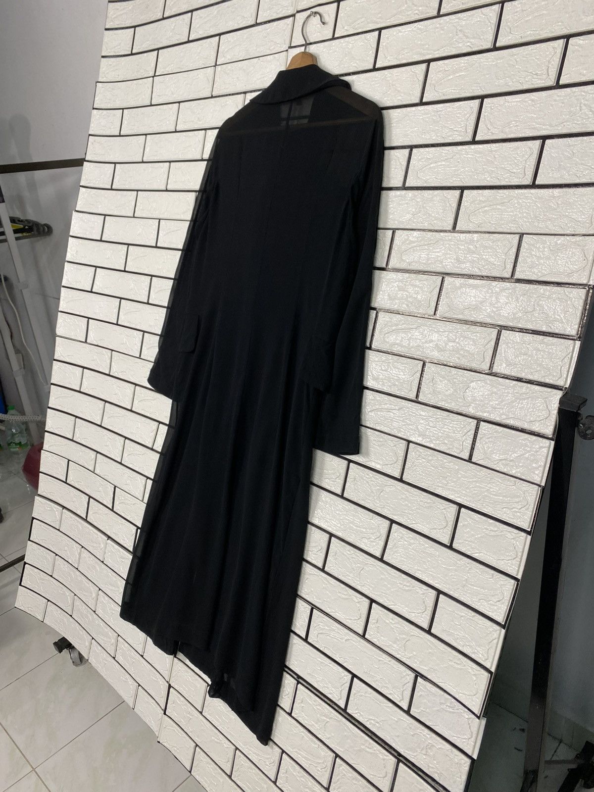 Comme des Garcons 🔥AD2015 COMME DES GARCONS SHEER DRAPED DUSTER DRESS RUNWAY Size XS / US 0-2 / IT 36-38 - 14 Thumbnail
